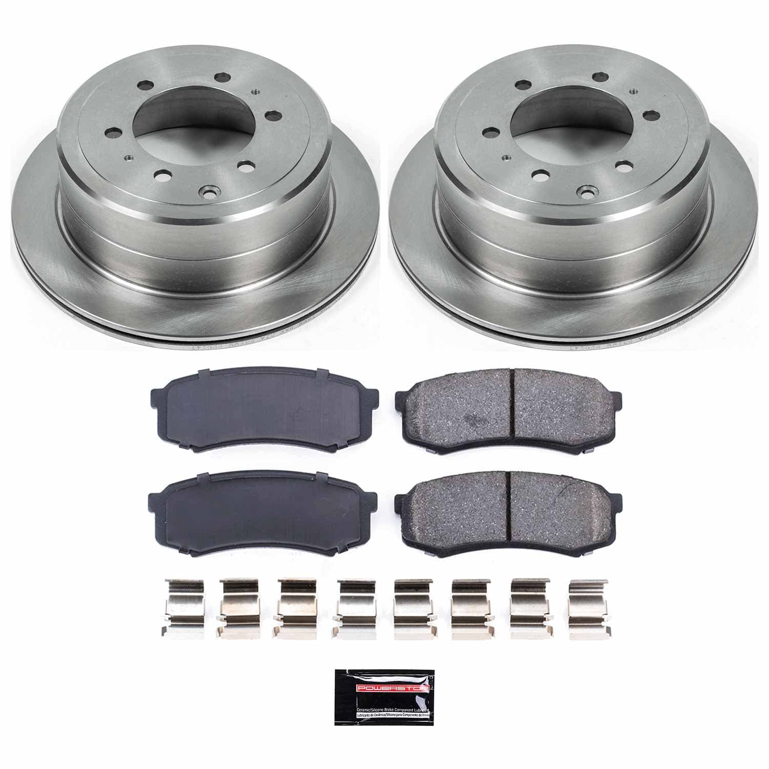 Power Stop - KOE1156 - Rear - Disc Brake Pad and Rotor Kit image 1