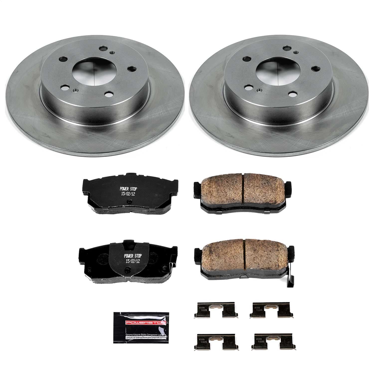 Power Stop - KOE1168 - Rear - Disc Brake Pad and Rotor Kit image 1