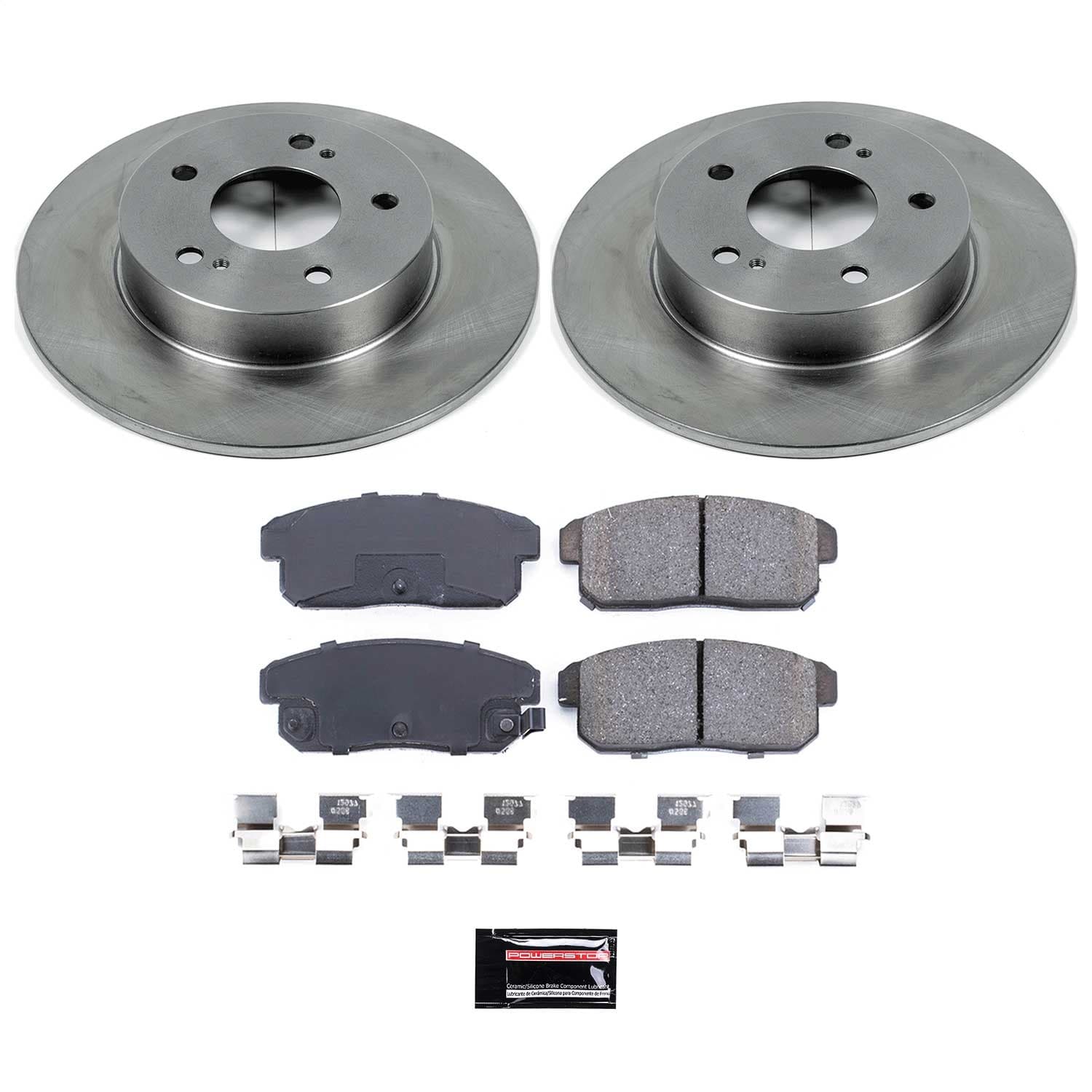 Power Stop - KOE1169 - Rear - Disc Brake Pad and Rotor Kit image 1