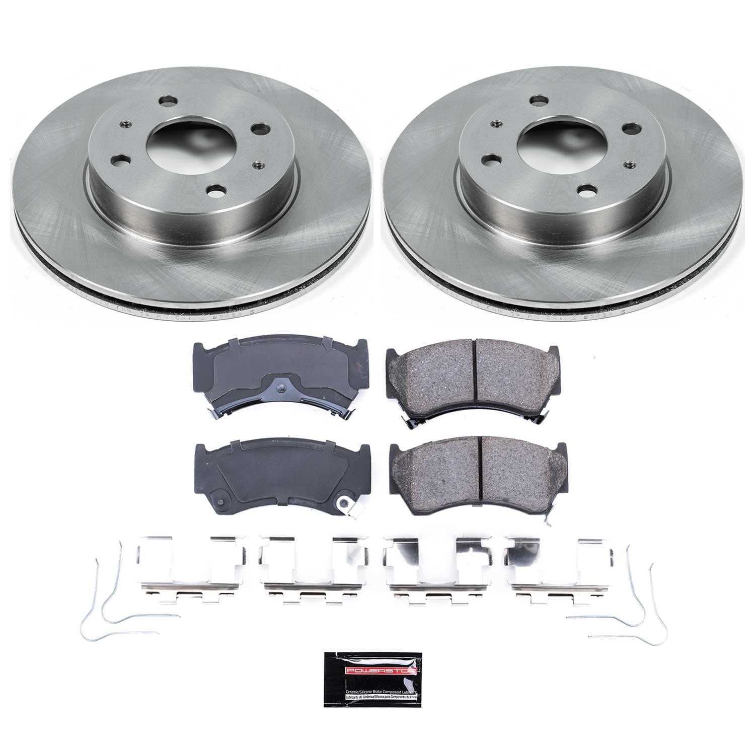 Power Stop - KOE1172 - Front - Disc Brake Pad and Rotor Kit image 1