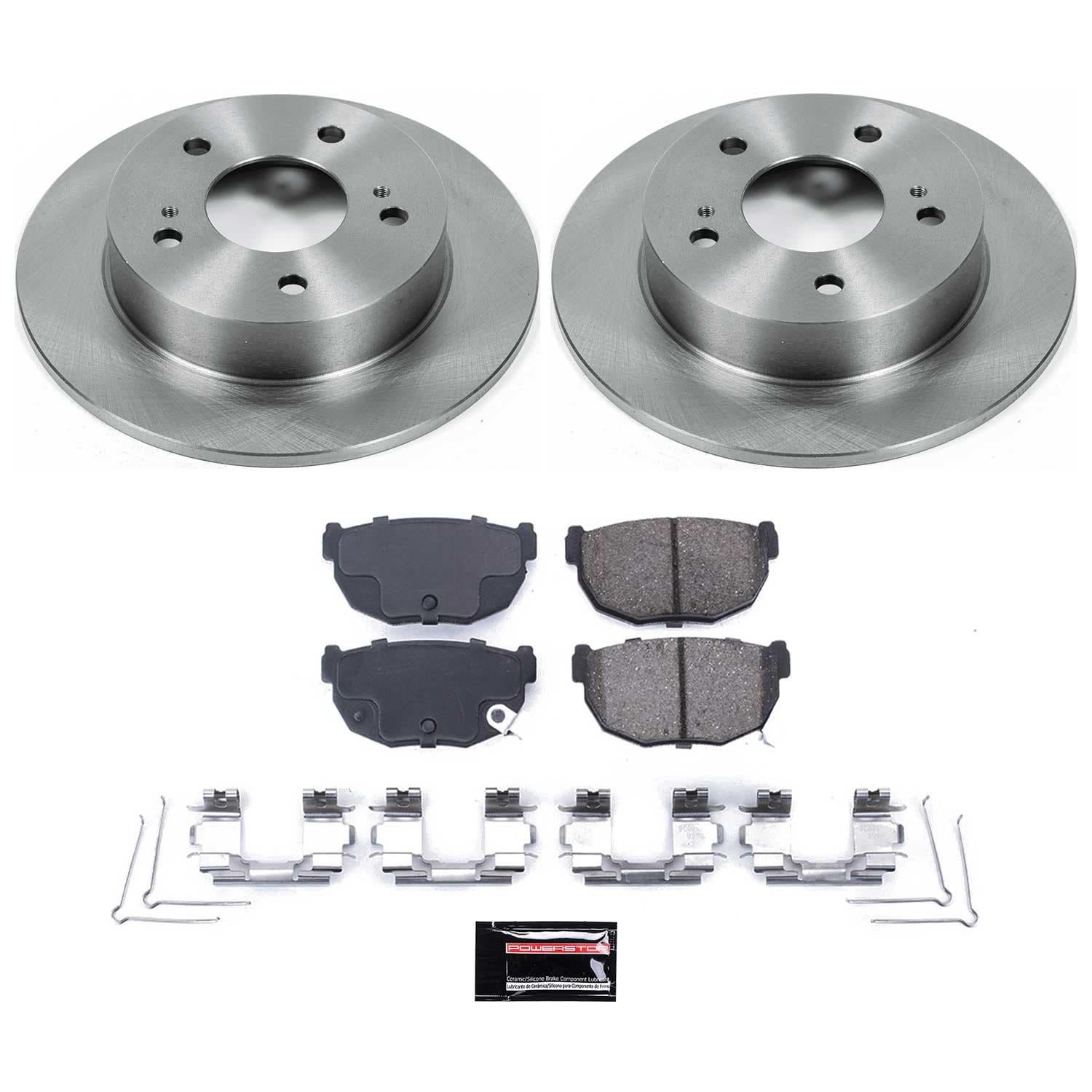 Power Stop - KOE1174 - Rear - Disc Brake Pad and Rotor Kit image 1
