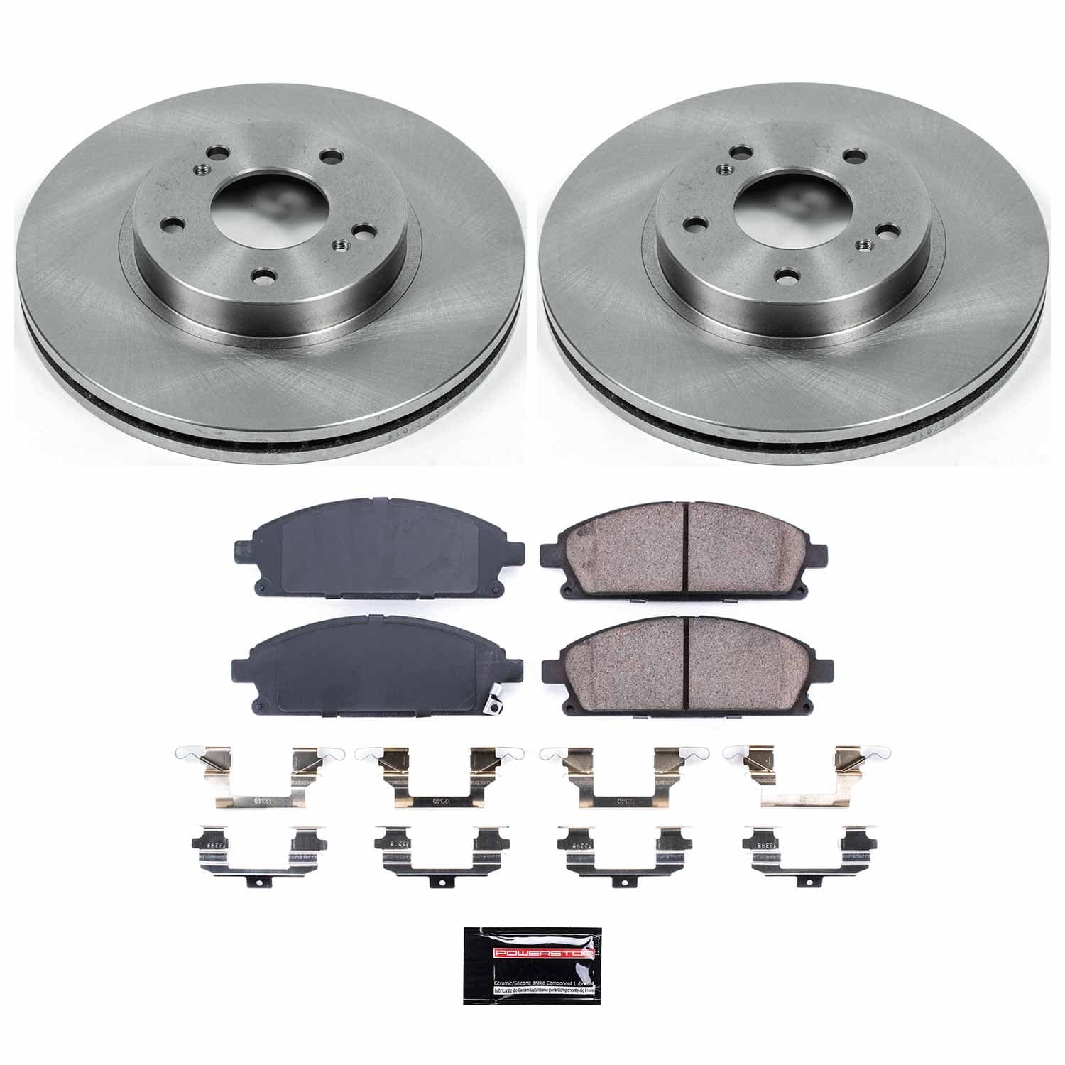 Power Stop - KOE1179 - Front - Disc Brake Pad and Rotor Kit image 1