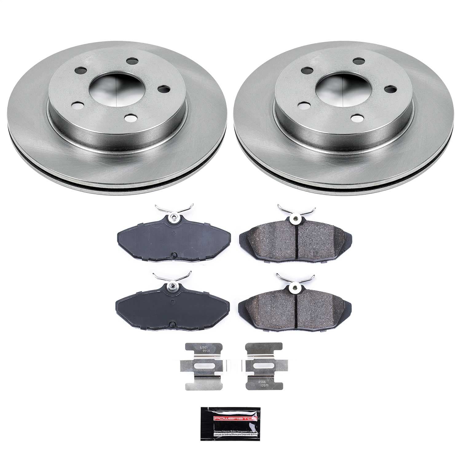 Power Stop - KOE1297 - Rear - Disc Brake Pad and Rotor Kit image 1