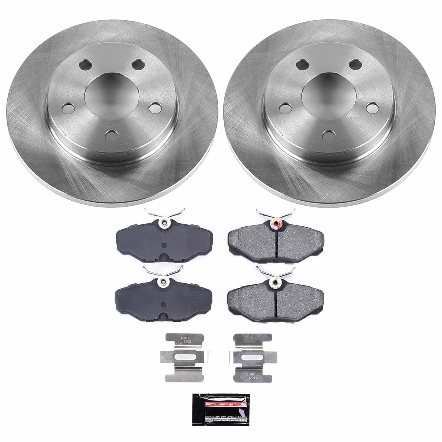 Power Stop - KOE1298 - Rear - Disc Brake Pad and Rotor Kit image 1