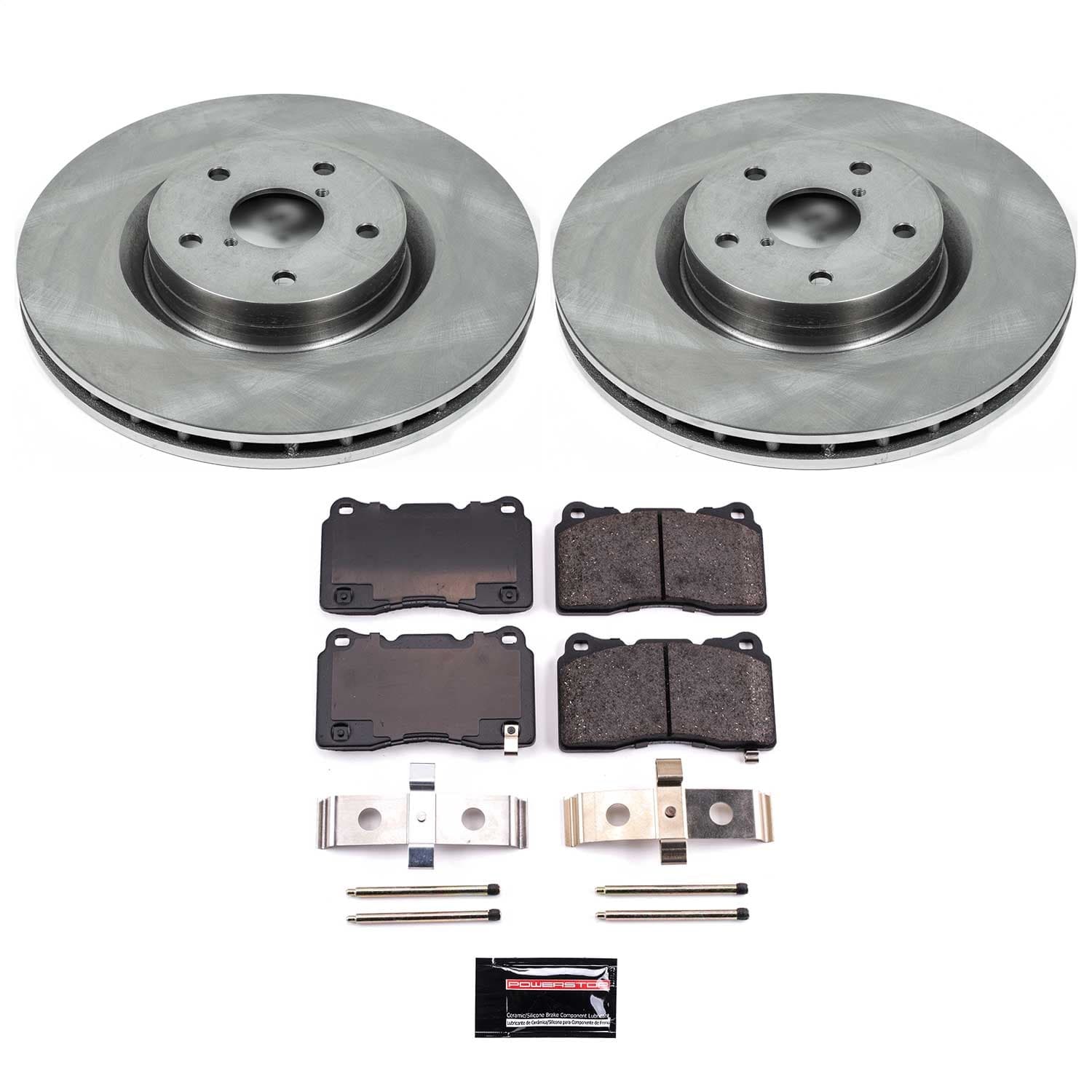 Power Stop - KOE131 - Front - Disc Brake Pad and Rotor Kit image 1