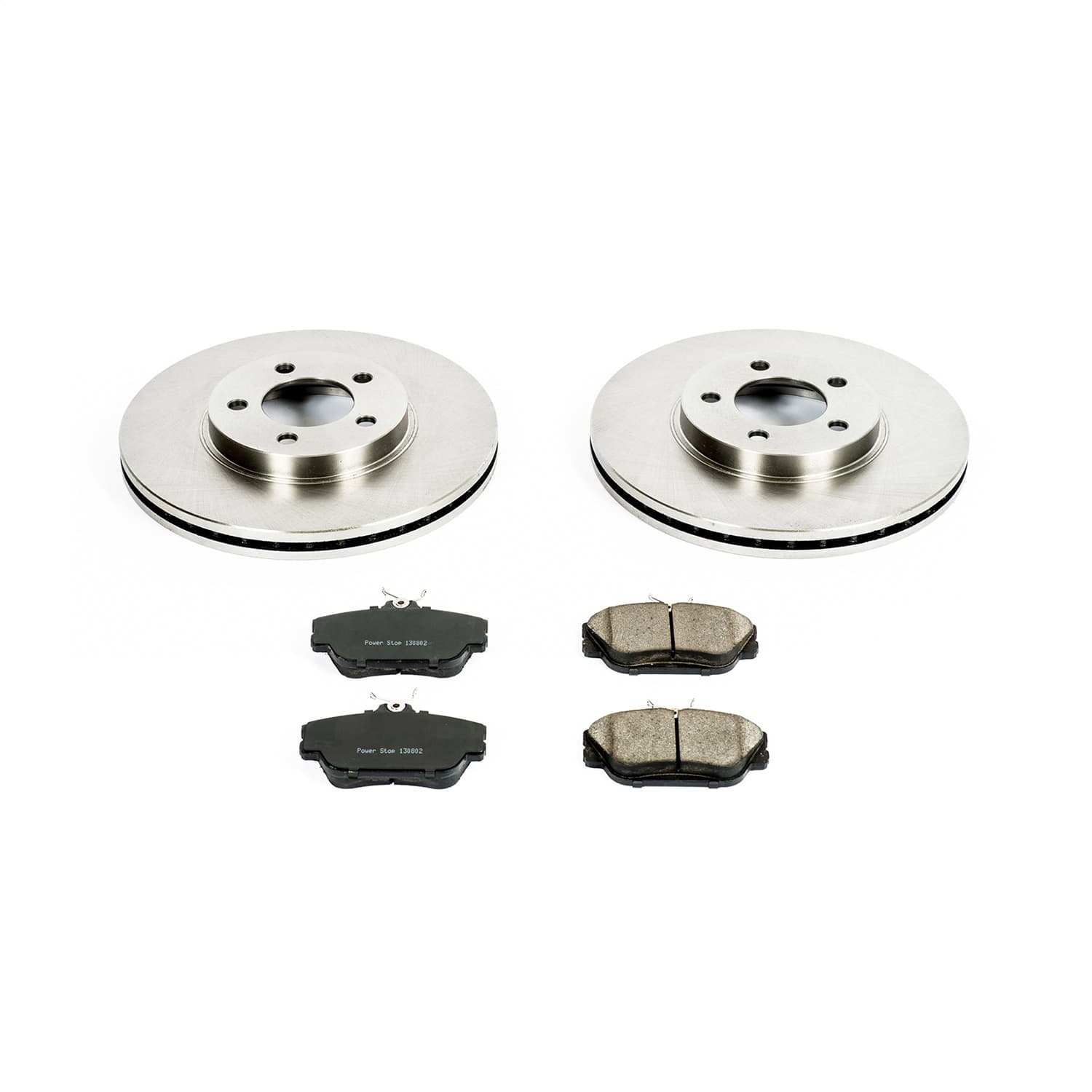 Power Stop - KOE1318 - Front - Disc Brake Pad and Rotor Kit image 1
