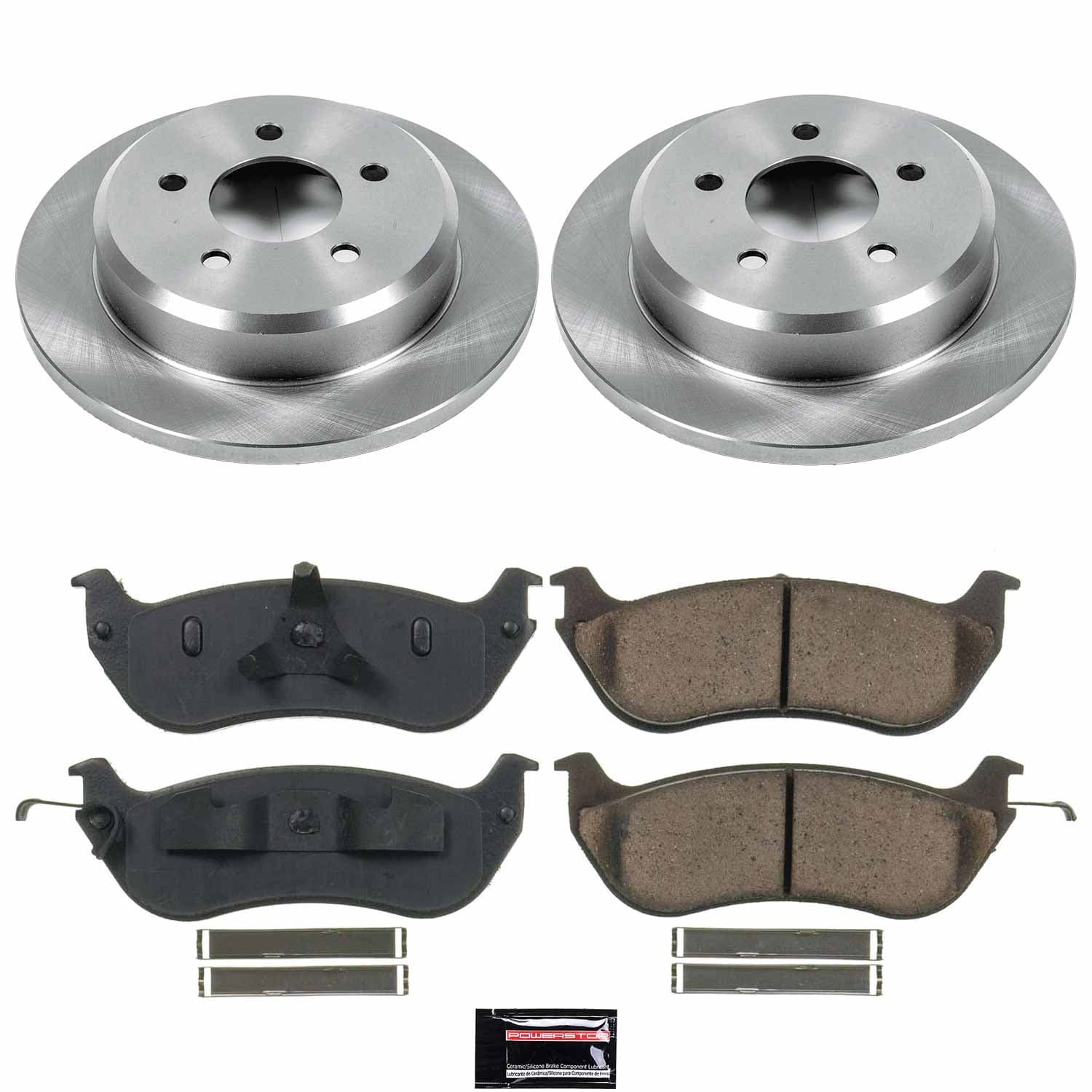Power Stop - KOE1331 - Rear - Disc Brake Pad and Rotor Kit image 1