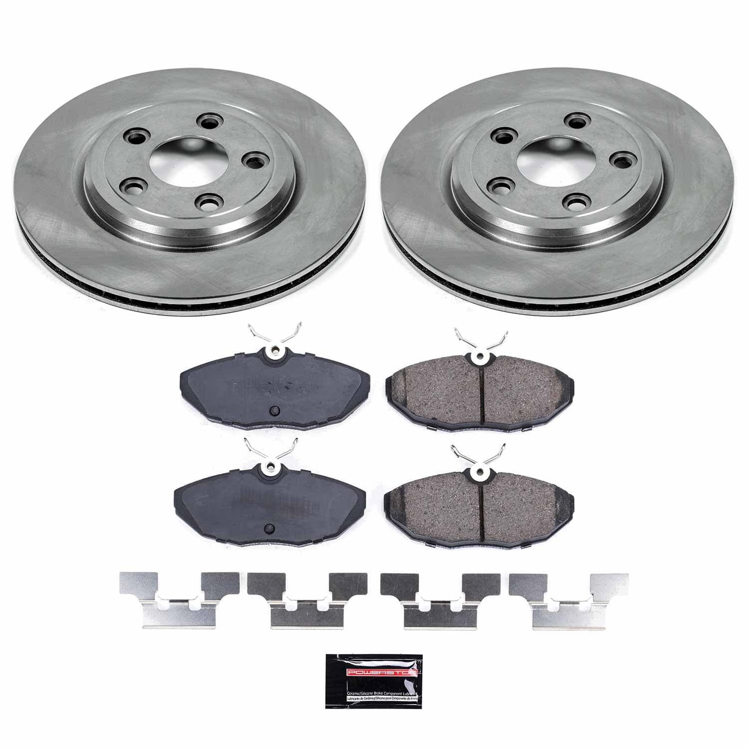 Power Stop - KOE1361 - Rear - Disc Brake Pad and Rotor Kit image 1