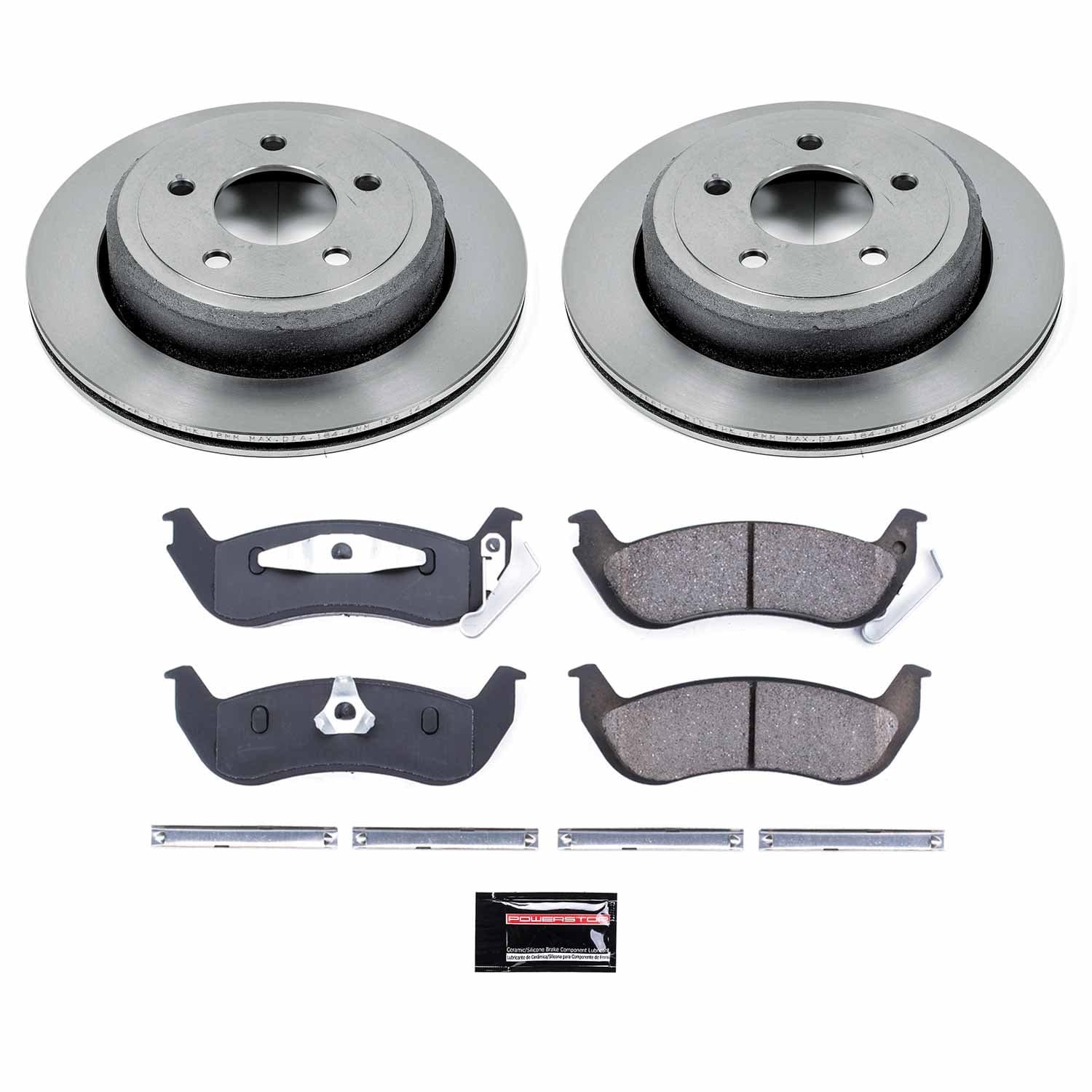 Power Stop - KOE1368 - Rear - Disc Brake Pad and Rotor Kit image 1