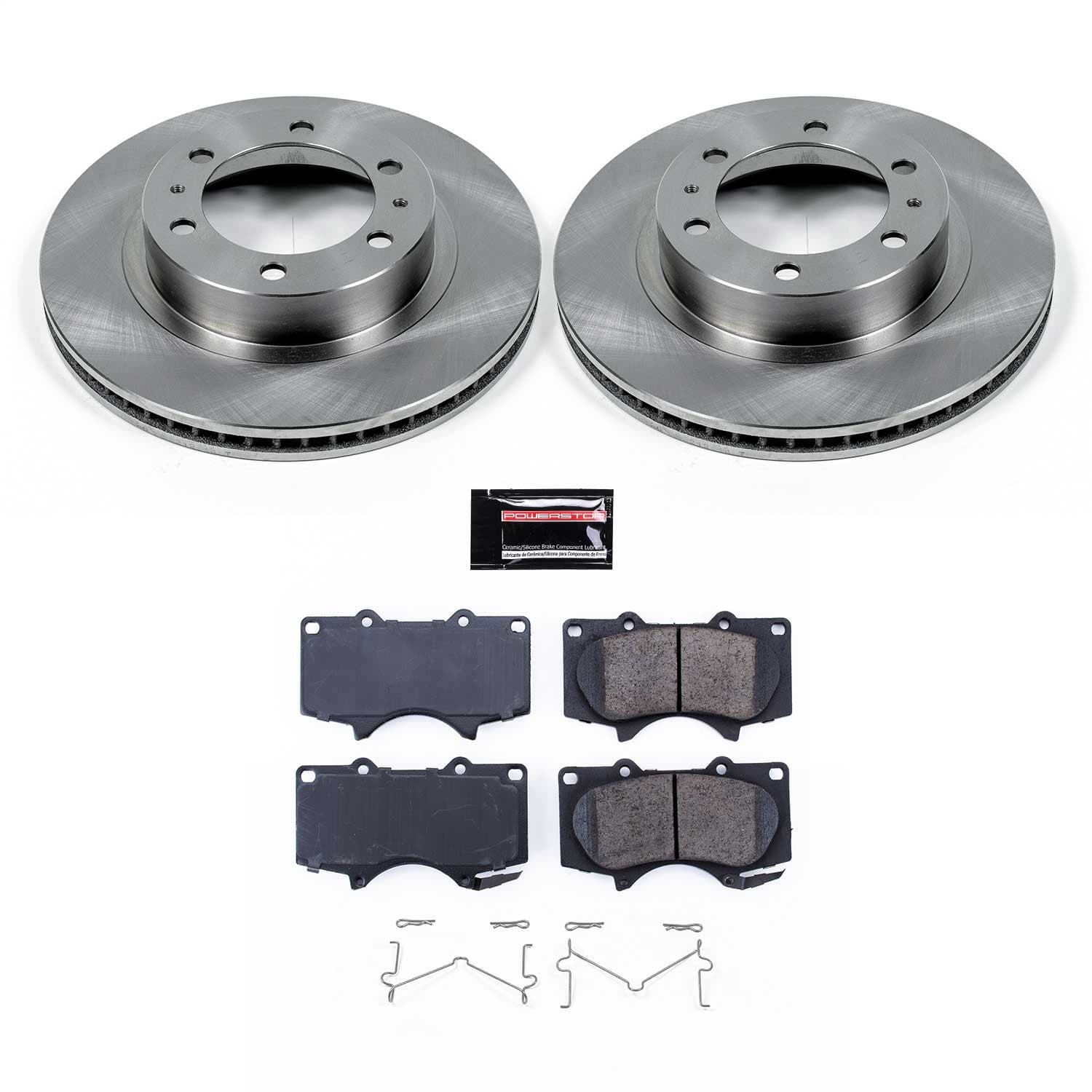 Power Stop - KOE137 - Front - Disc Brake Pad and Rotor Kit image 1