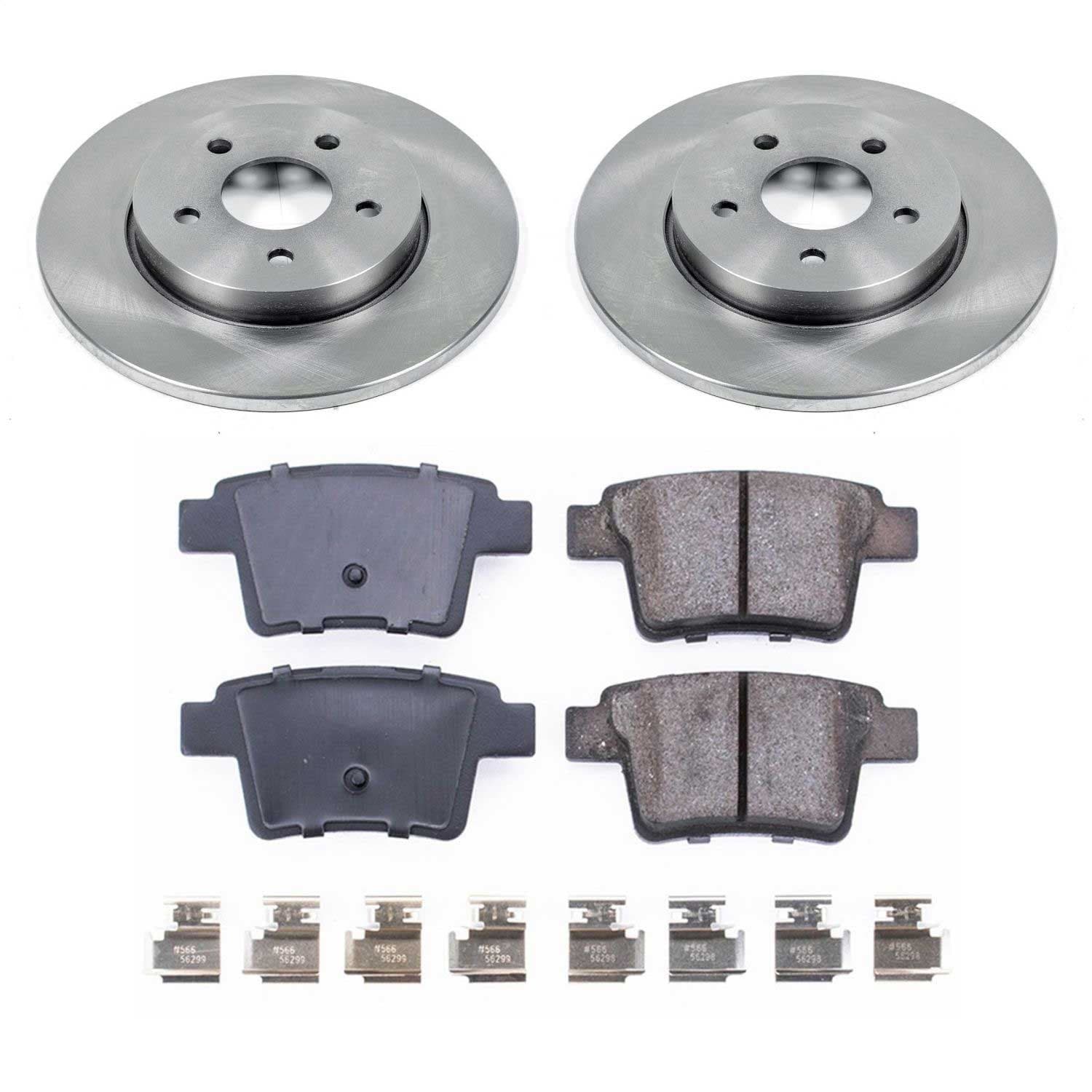 Power Stop - KOE1379 - Rear - Disc Brake Pad and Rotor Kit image 1