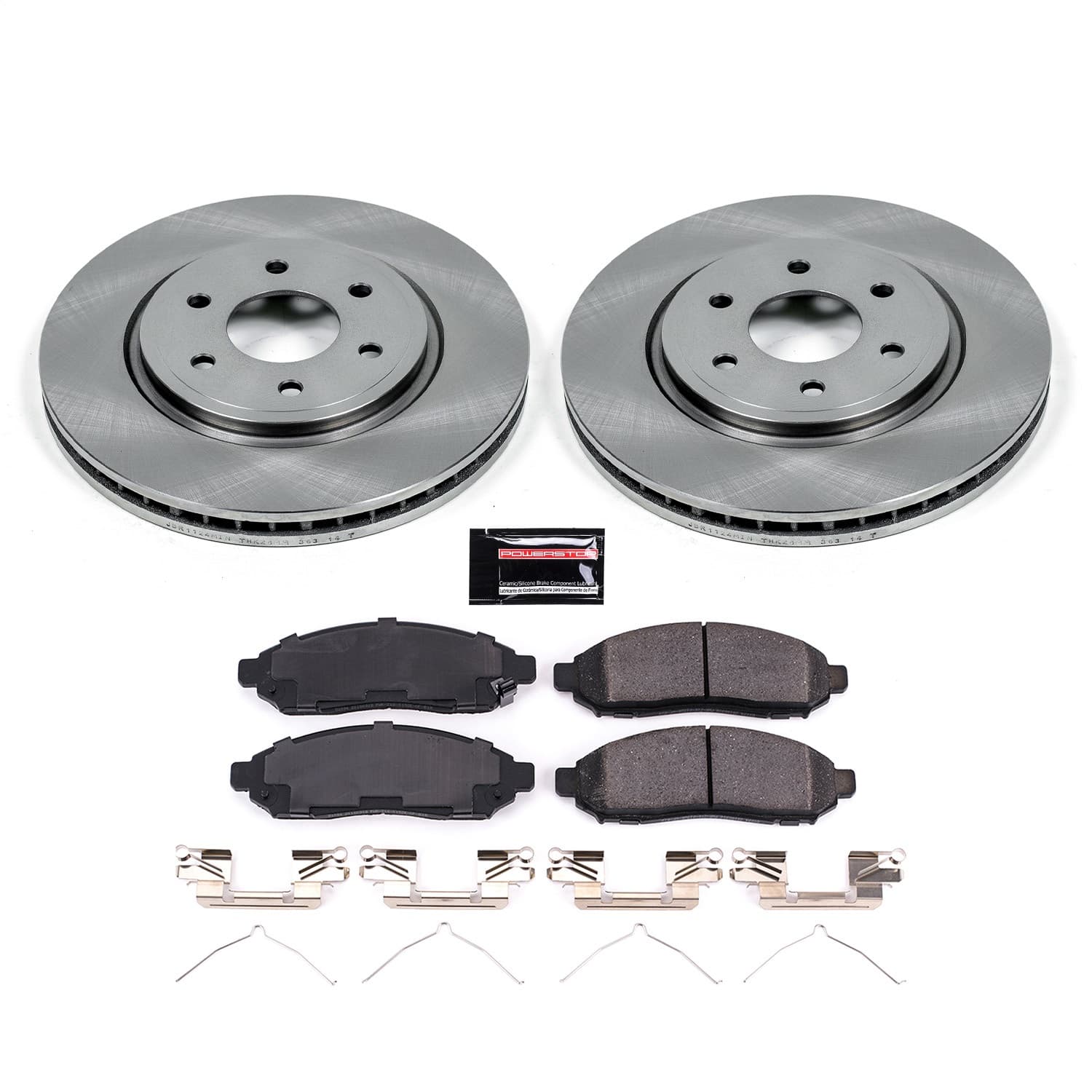 Power Stop - KOE142 - Front - Disc Brake Pad and Rotor Kit image 1