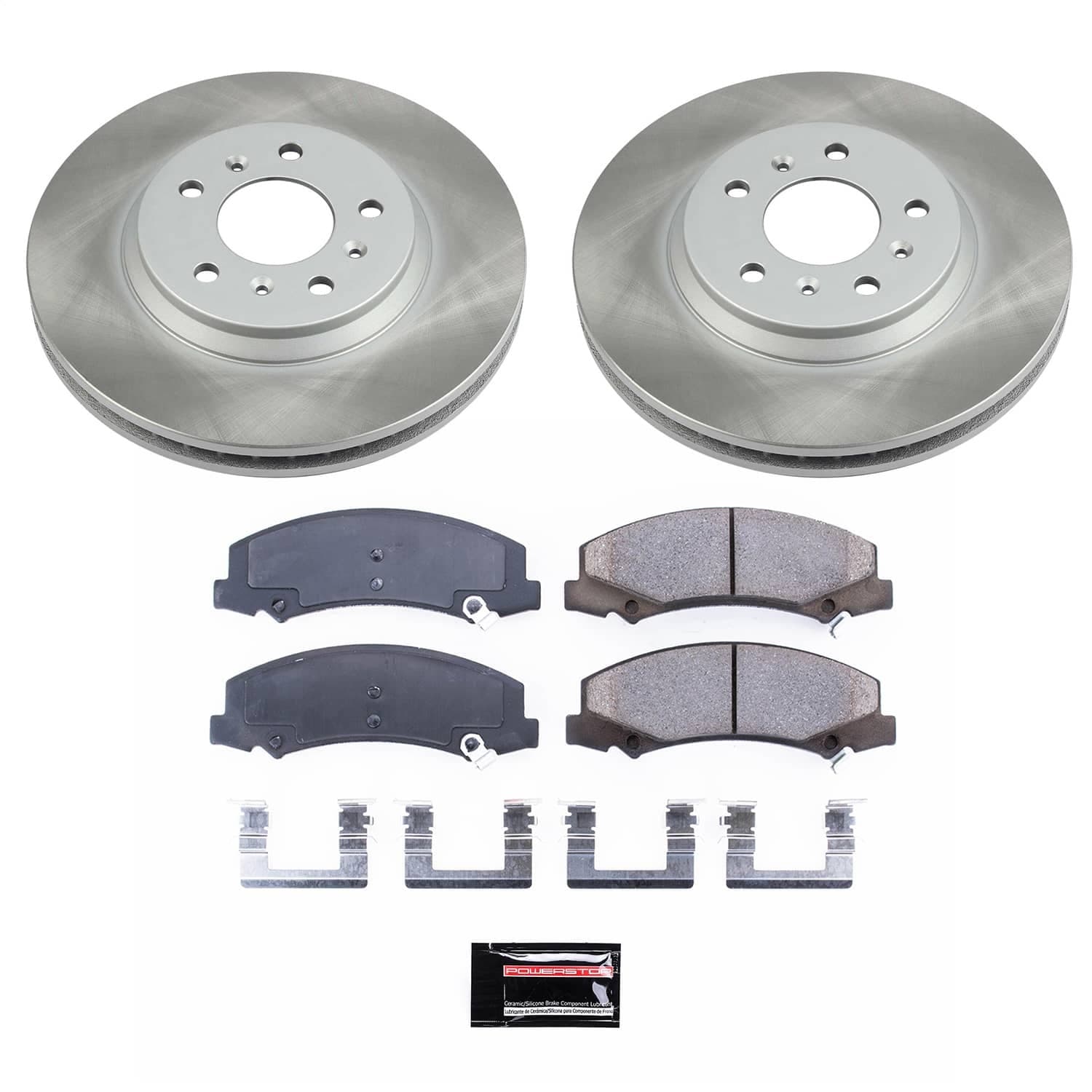 Power Stop - KOE1437 - Front - Disc Brake Pad and Rotor Kit image 1