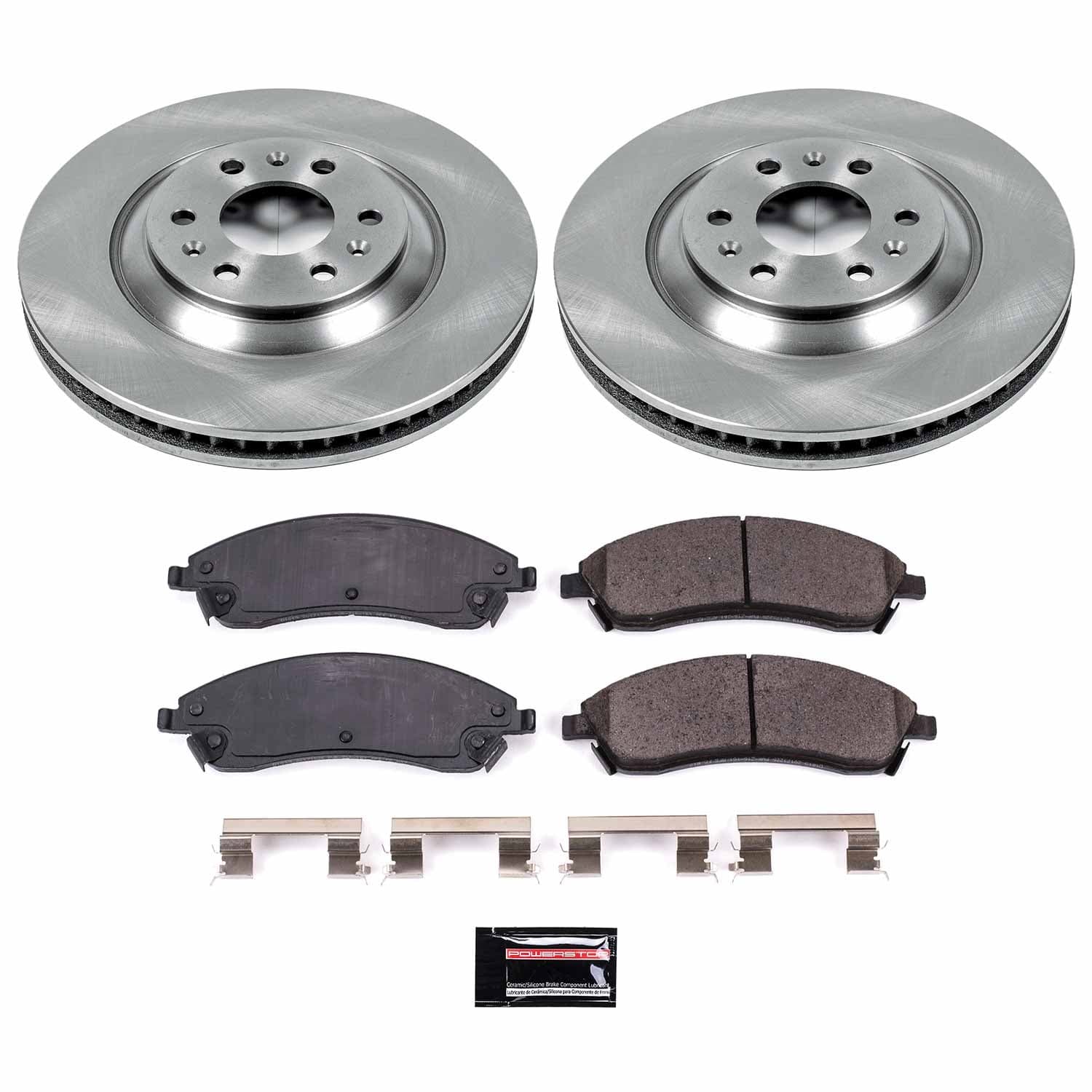 Power Stop - KOE1449 - Front - Disc Brake Pad and Rotor Kit image 1
