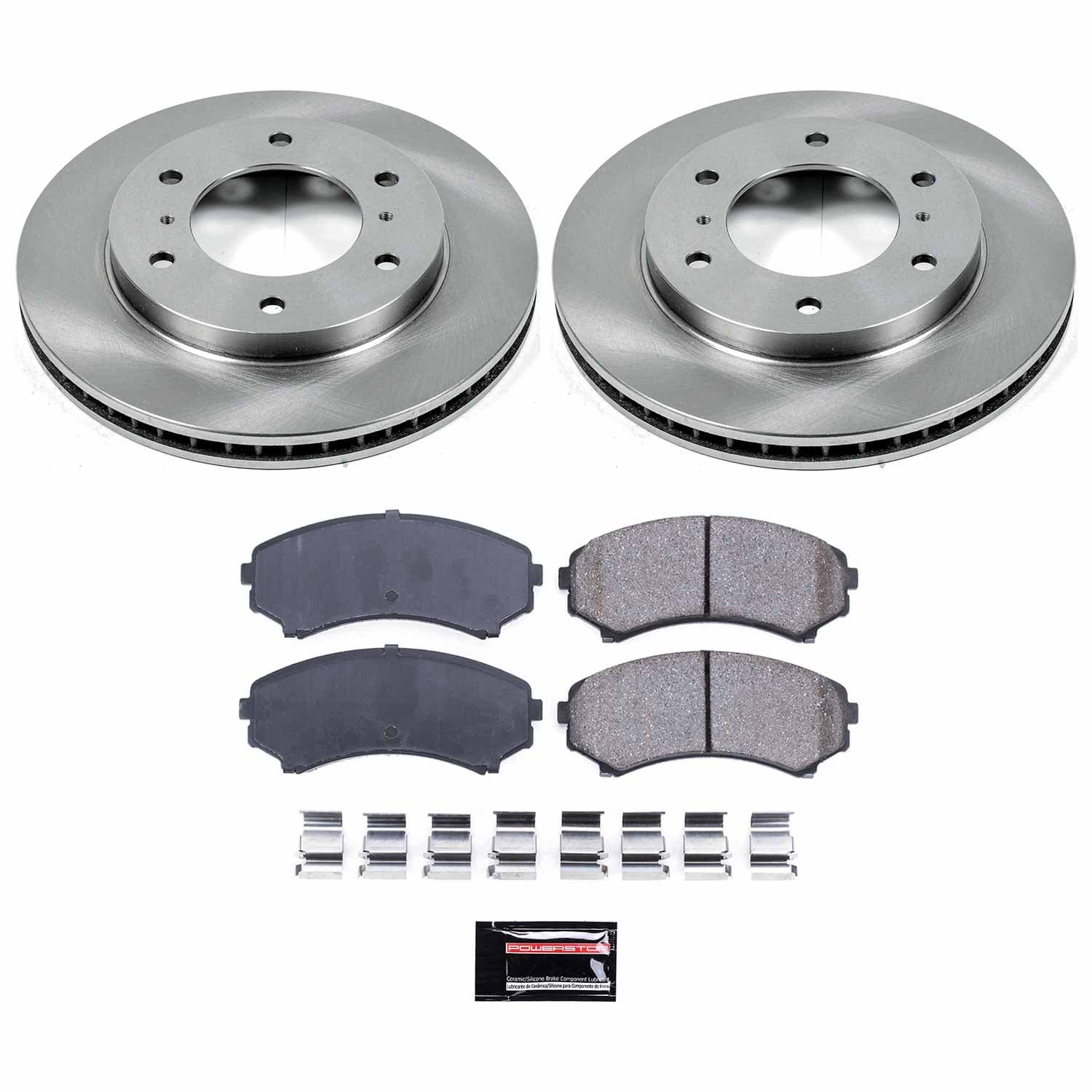 Power Stop - KOE148 - Front - Disc Brake Pad and Rotor Kit image 1