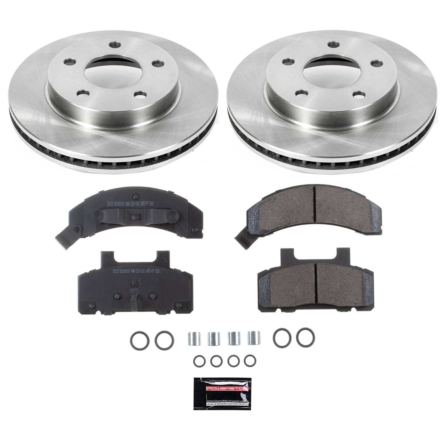 Power Stop - KOE1487 - Front - Disc Brake Pad and Rotor Kit image 1