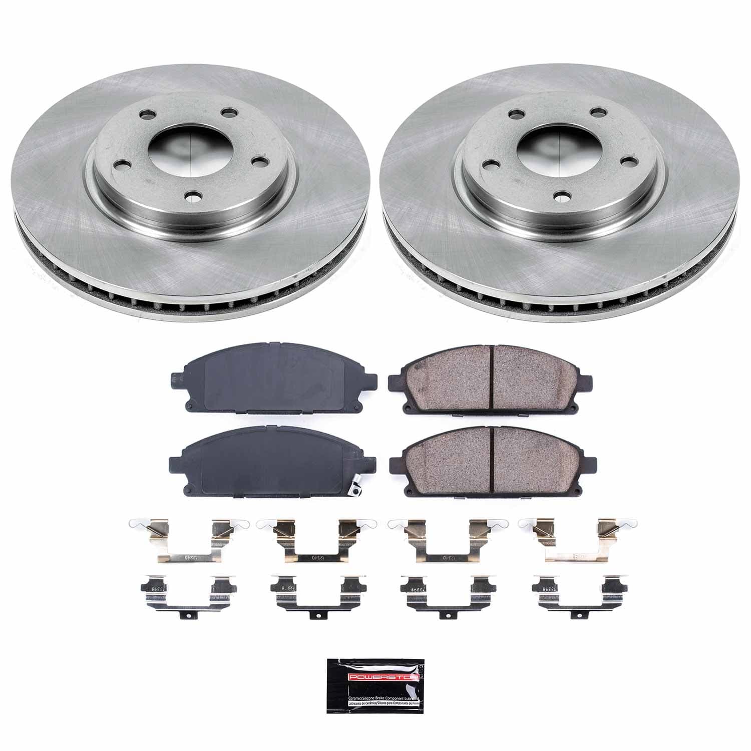 Power Stop - KOE150 - Front - Disc Brake Pad and Rotor Kit image 1