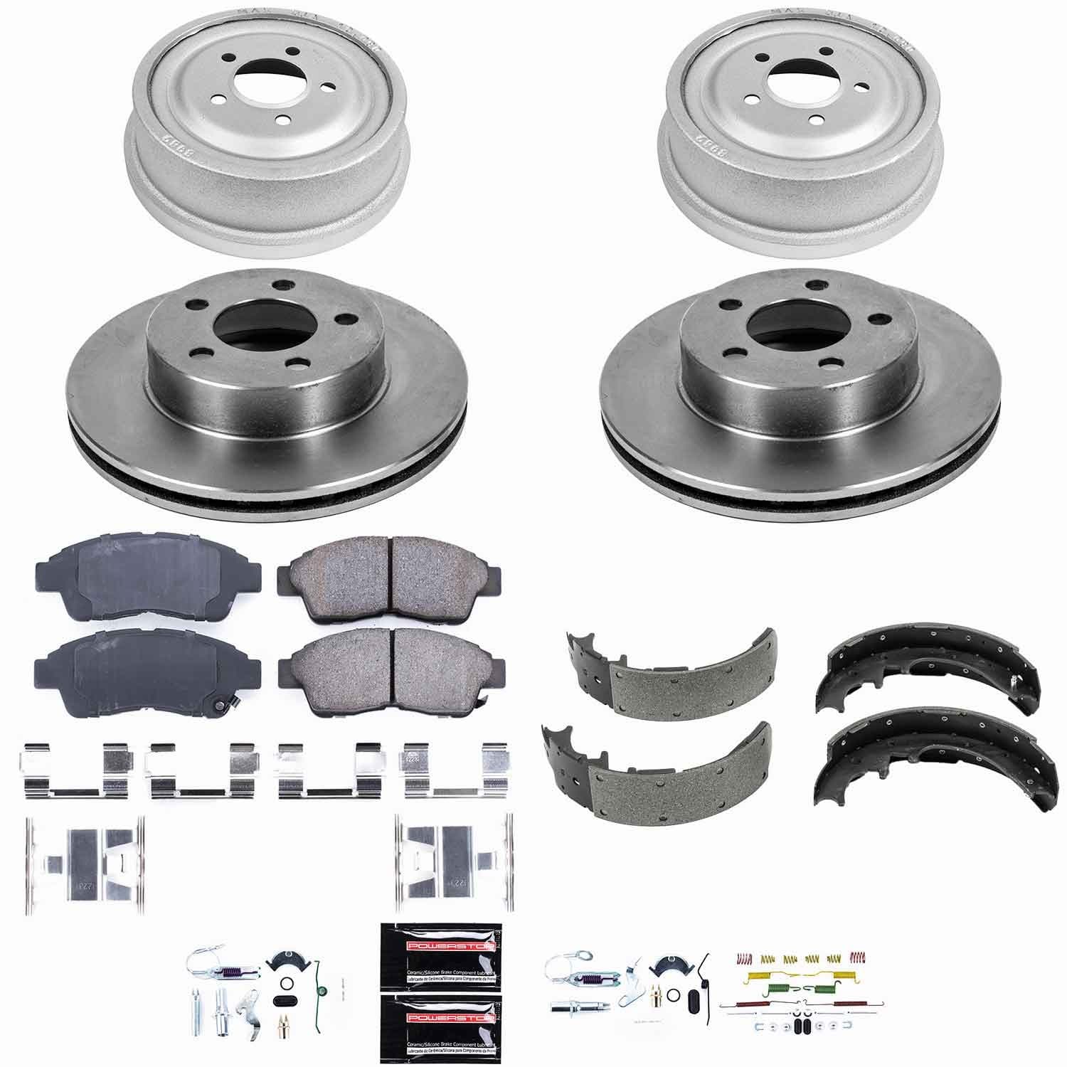 Power Stop - KOE15004DK - Complete Vehicle Disc/Drum Brake Kit image 1