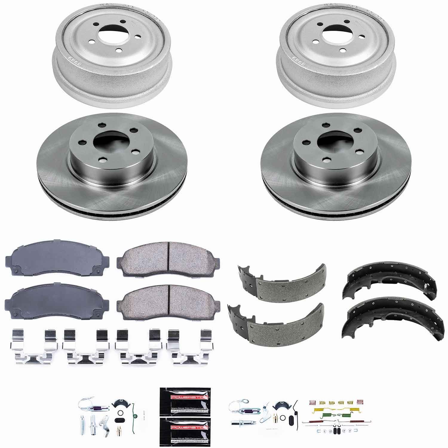 Power Stop - KOE15005DK - Complete Vehicle Disc/Drum Brake Kit image 1