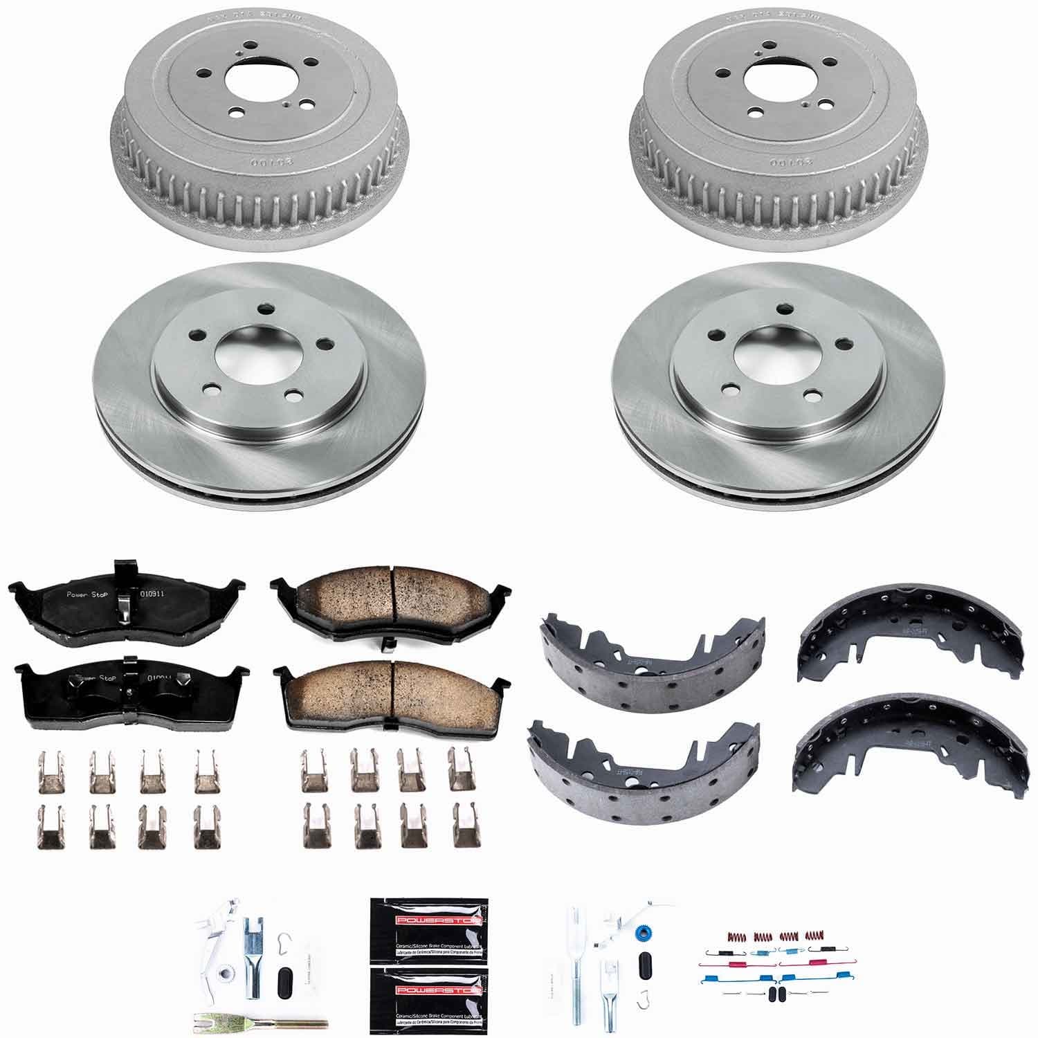 Power Stop - KOE15011DK - Complete Vehicle Disc/Drum Brake Kit image 1