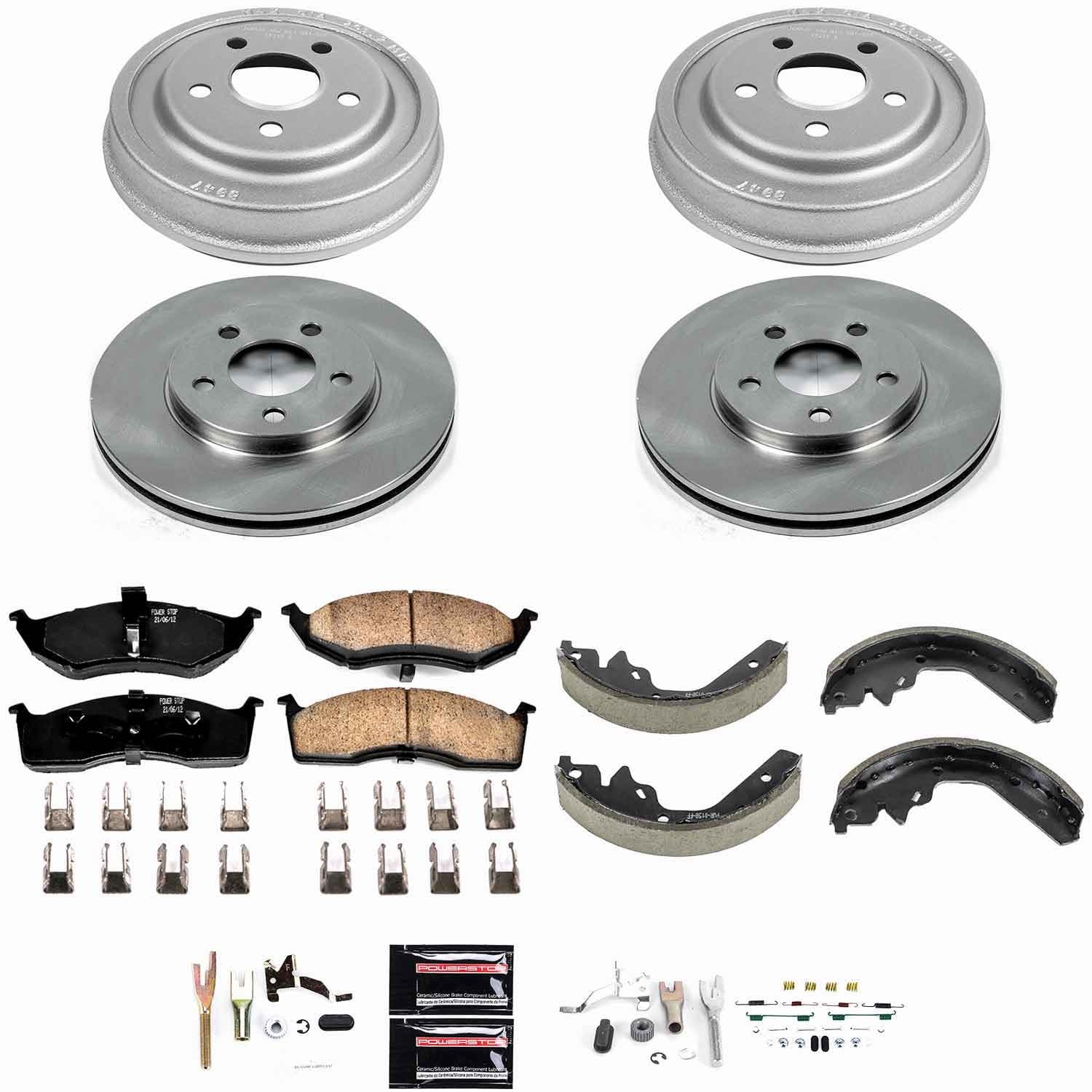Power Stop - KOE15058DK - Complete Vehicle Disc/Drum Brake Kit image 1