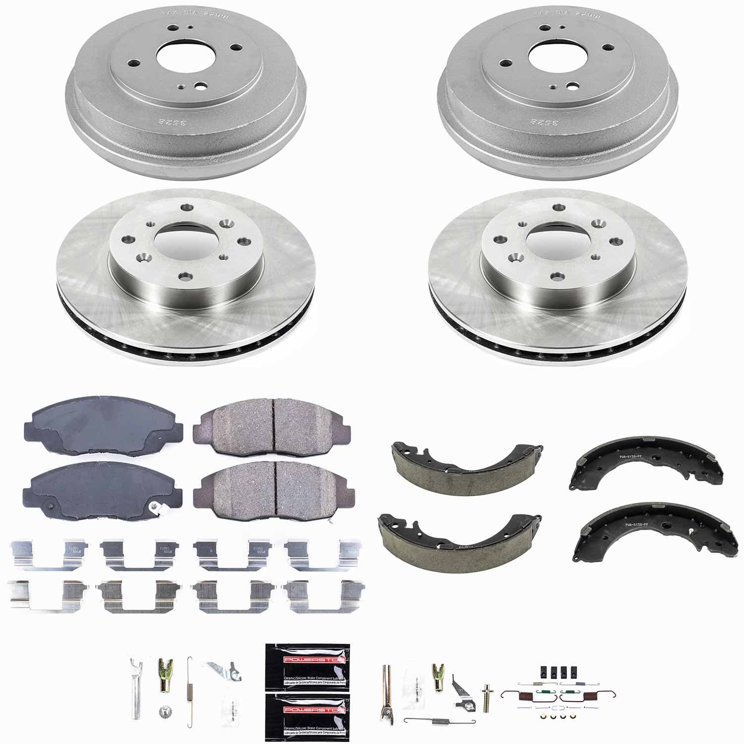 Power Stop - KOE15106DK - Complete Vehicle Disc/Drum Brake Kit image 1