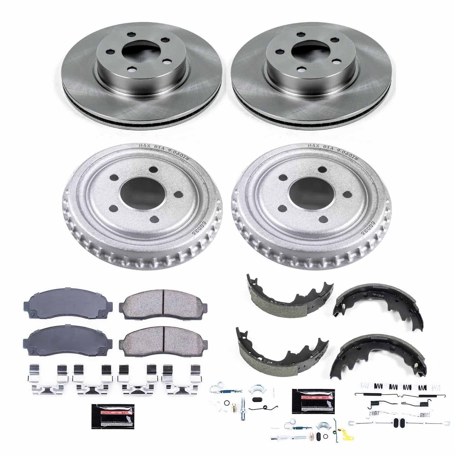 Power Stop - KOE15150DK - Complete Vehicle Disc/Drum Brake Kit image 1