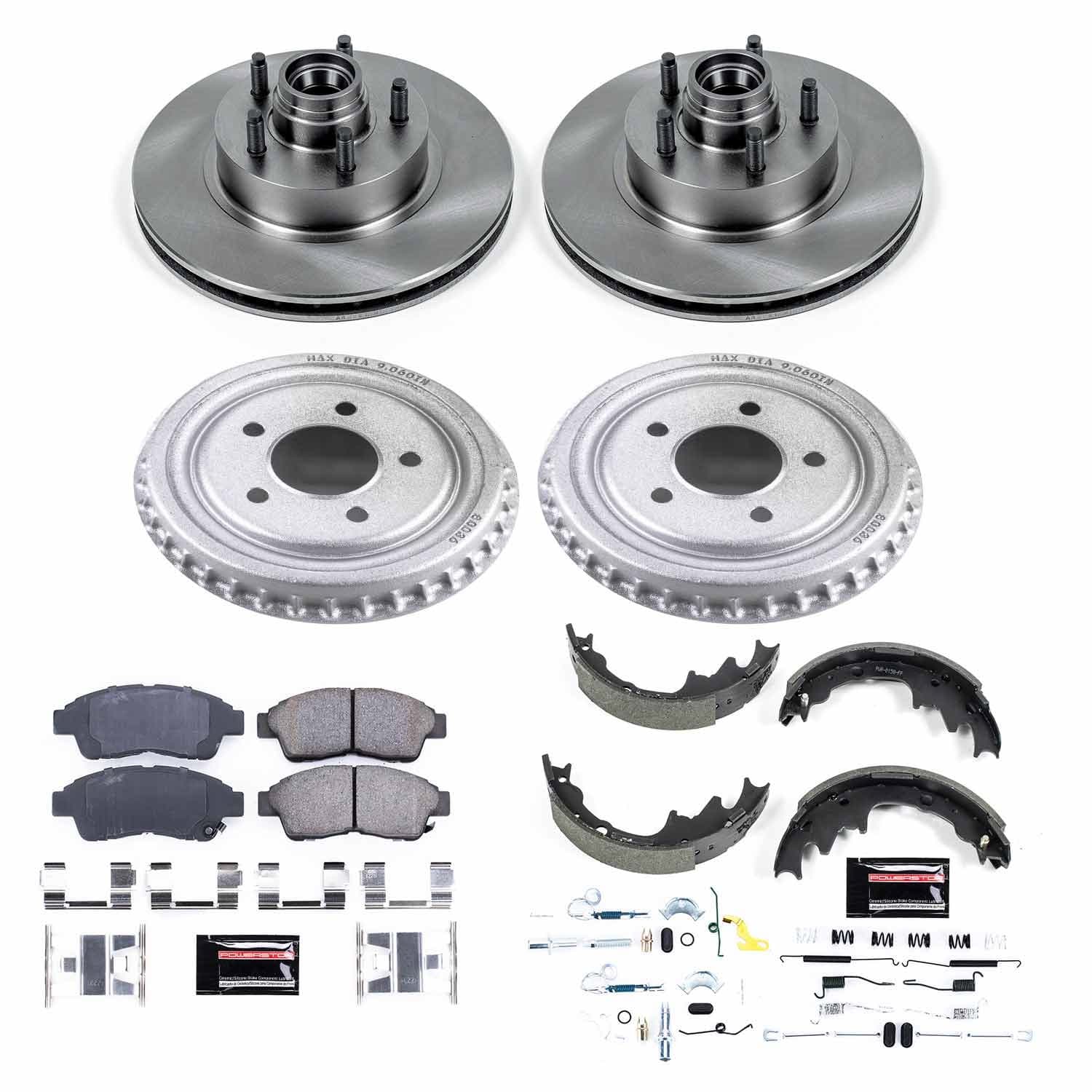 Power Stop - KOE15151DK - Complete Vehicle Disc/Drum Brake Kit image 1