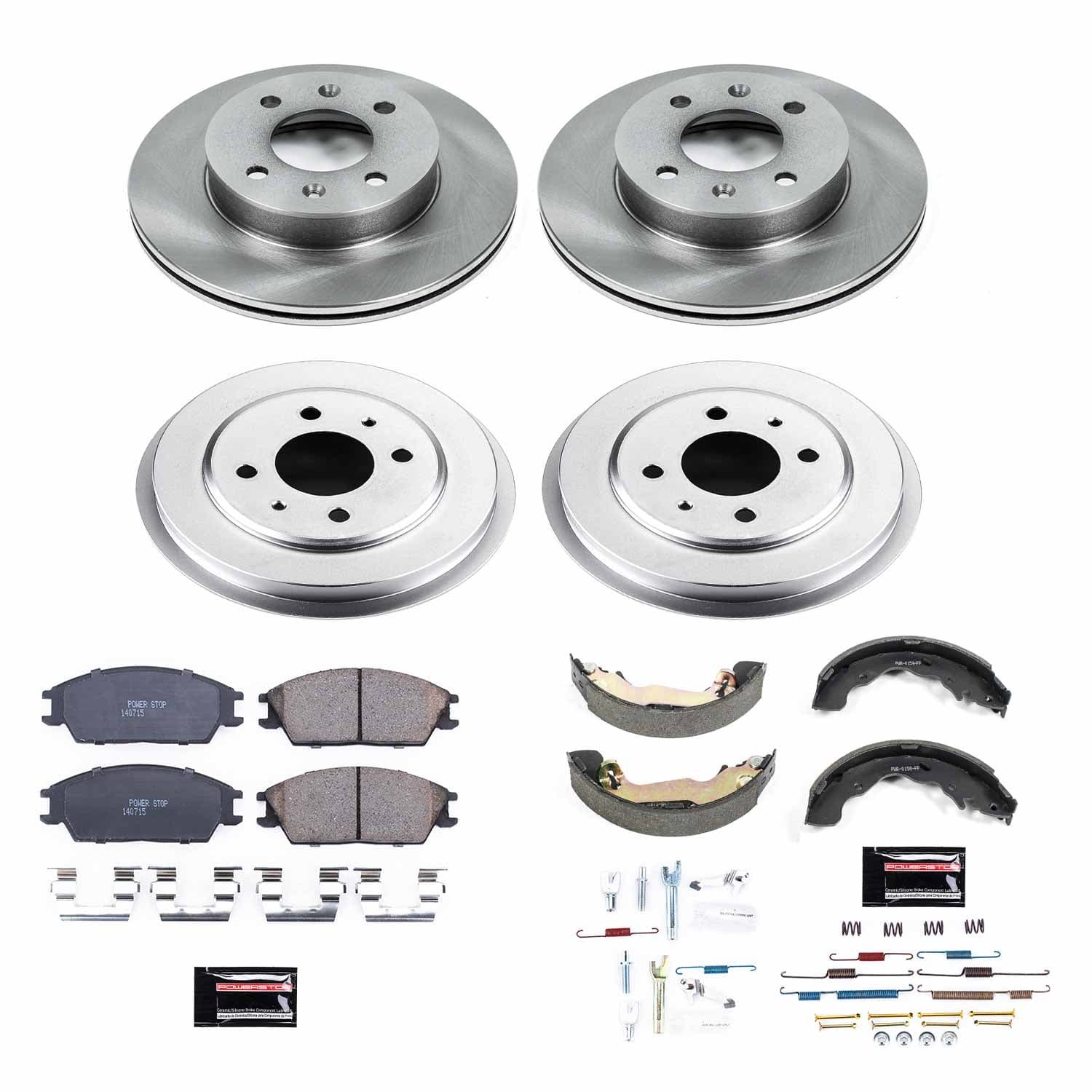 Power Stop - KOE15155DK - Complete Vehicle Disc/Drum Brake Kit image 1
