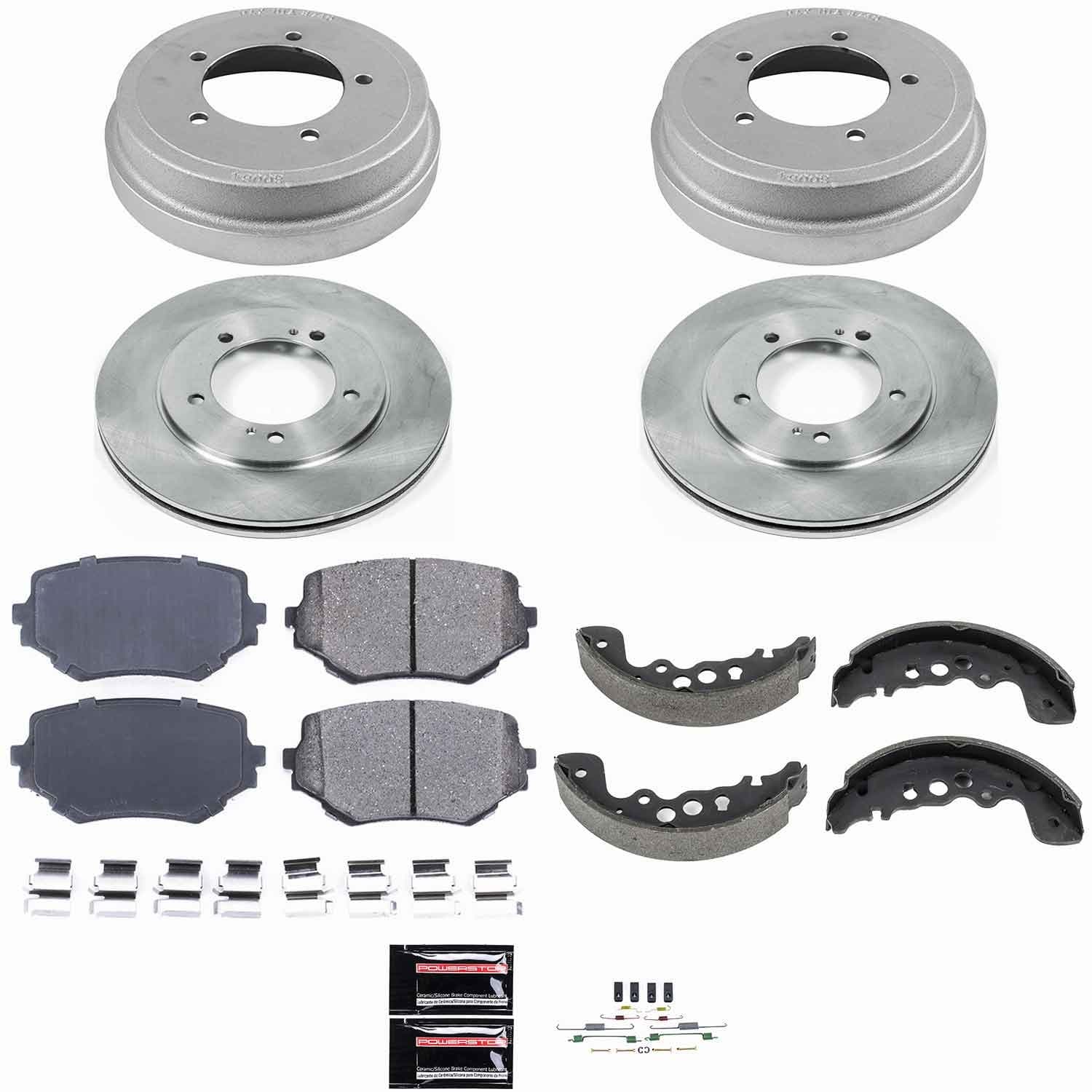 Power Stop - KOE15185DK - Complete Vehicle Disc/Drum Brake Kit image 1