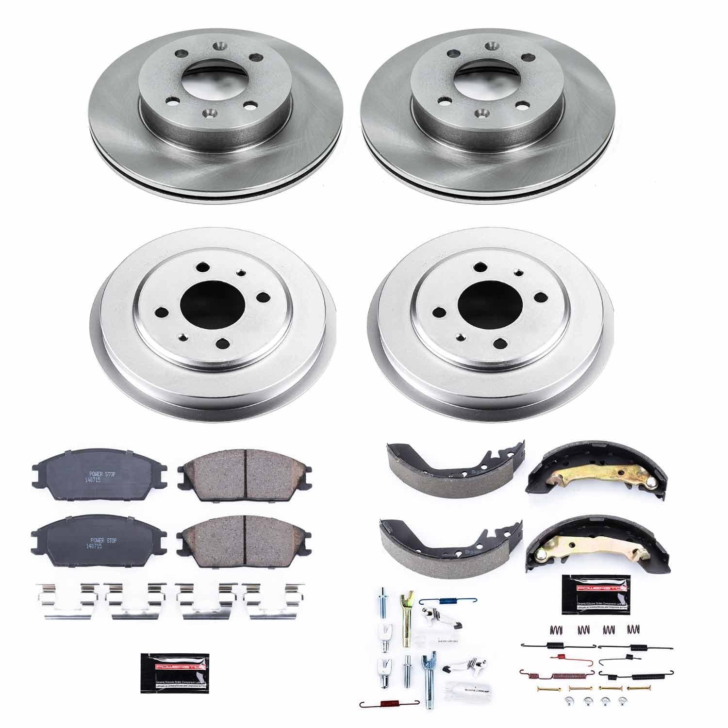 Power Stop - KOE15196DK - Complete Vehicle Disc/Drum Brake Kit image 1