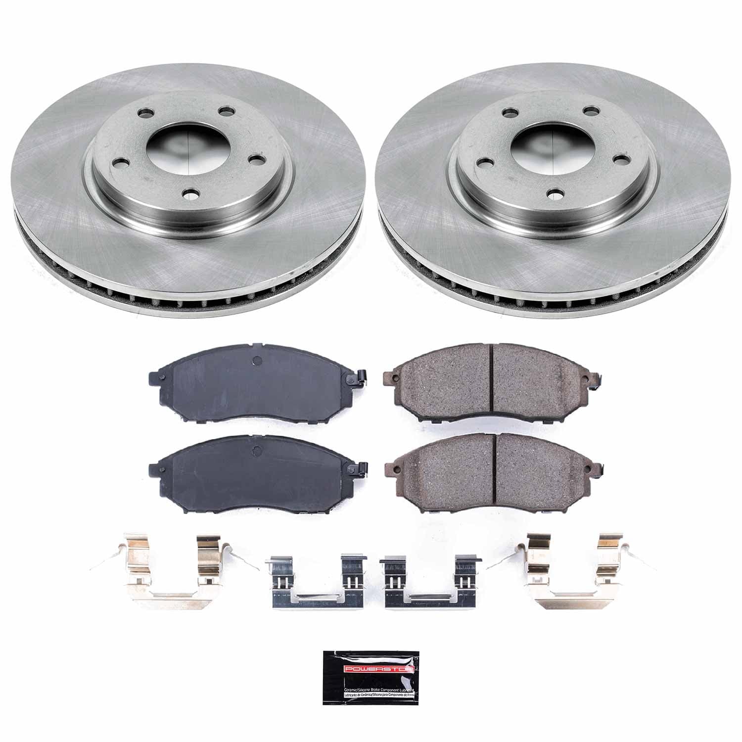 Power Stop - KOE152 - Front - Disc Brake Pad and Rotor Kit image 1