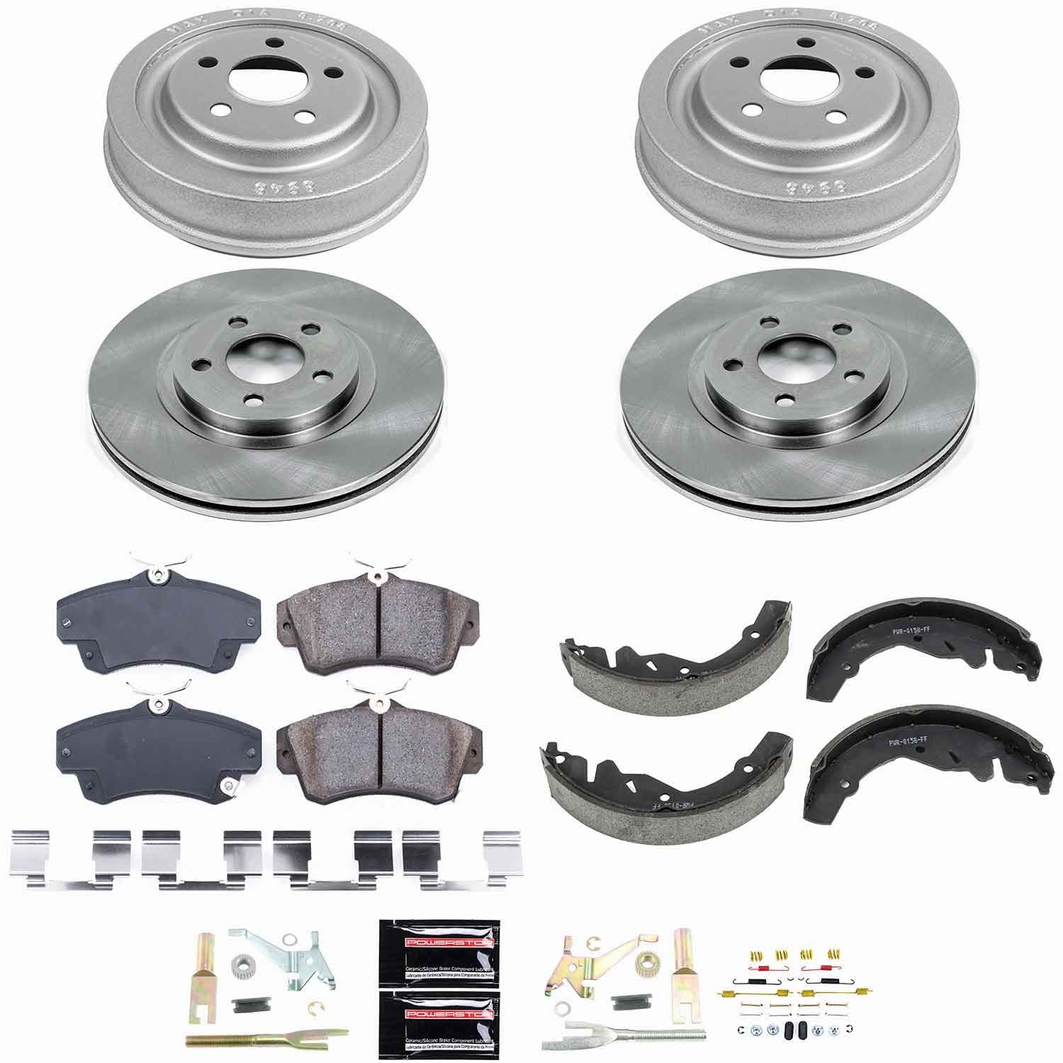 Power Stop - KOE15208DK - Complete Vehicle Disc/Drum Brake Kit image 1