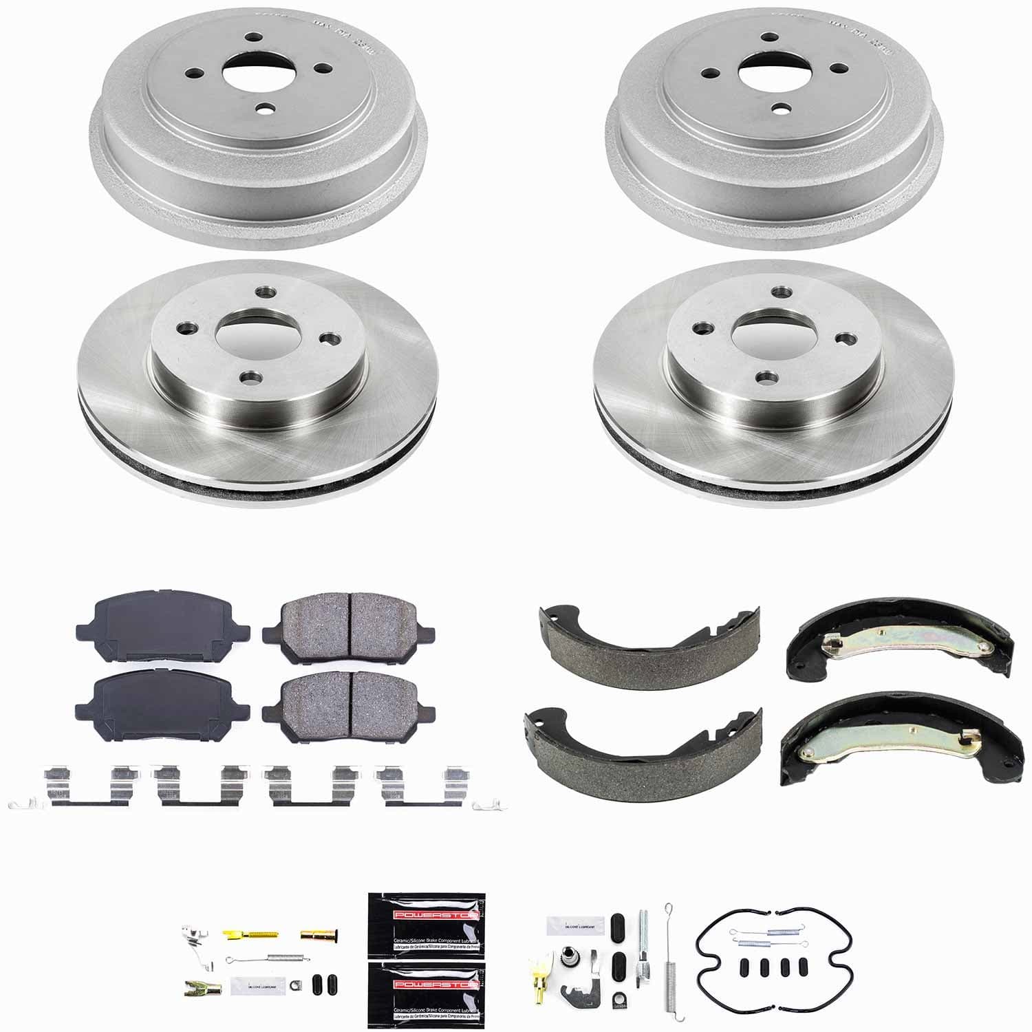 Power Stop - KOE15224DK - Complete Vehicle Disc/Drum Brake Kit image 1