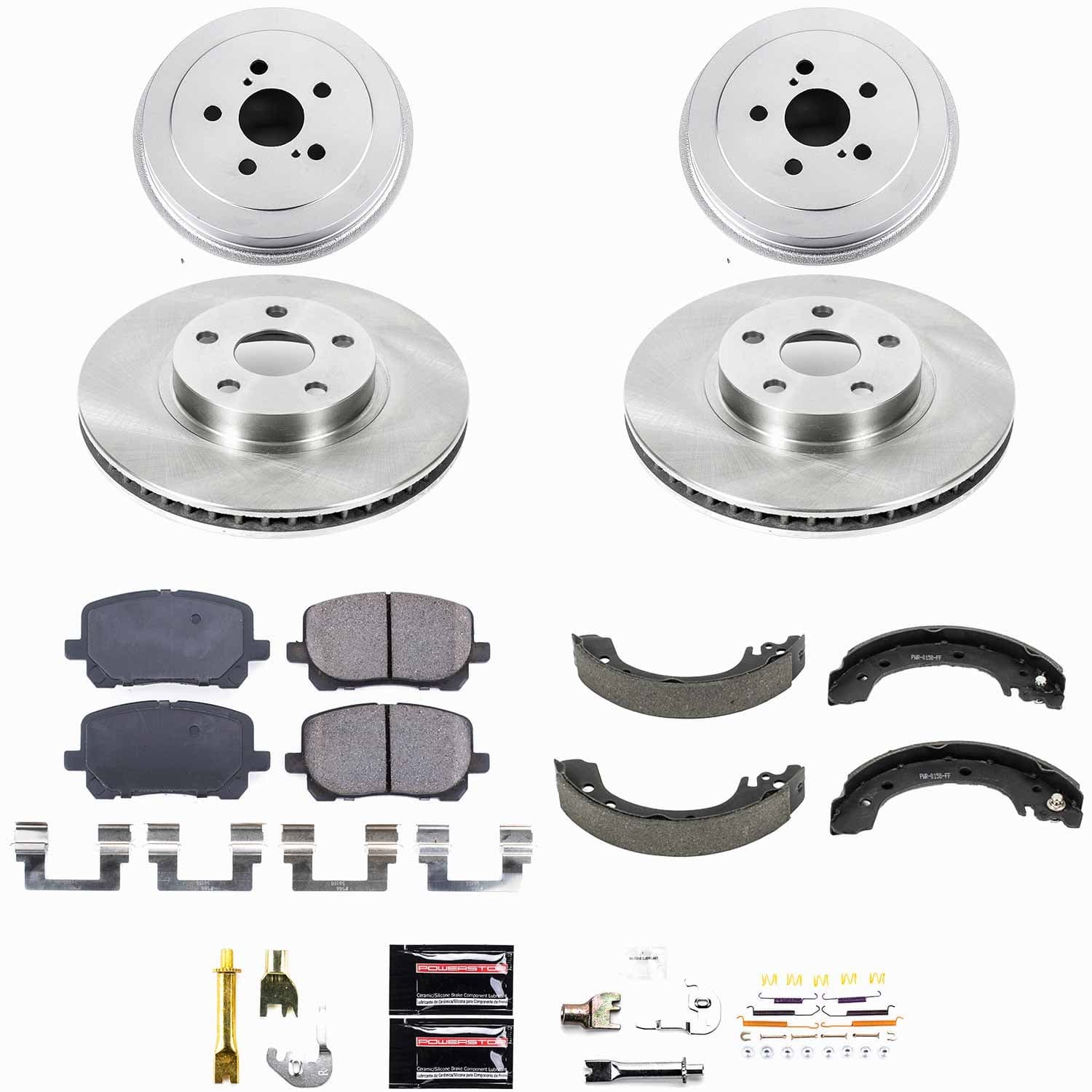 Power Stop - KOE15227DK - Complete Vehicle Disc/Drum Brake Kit image 1