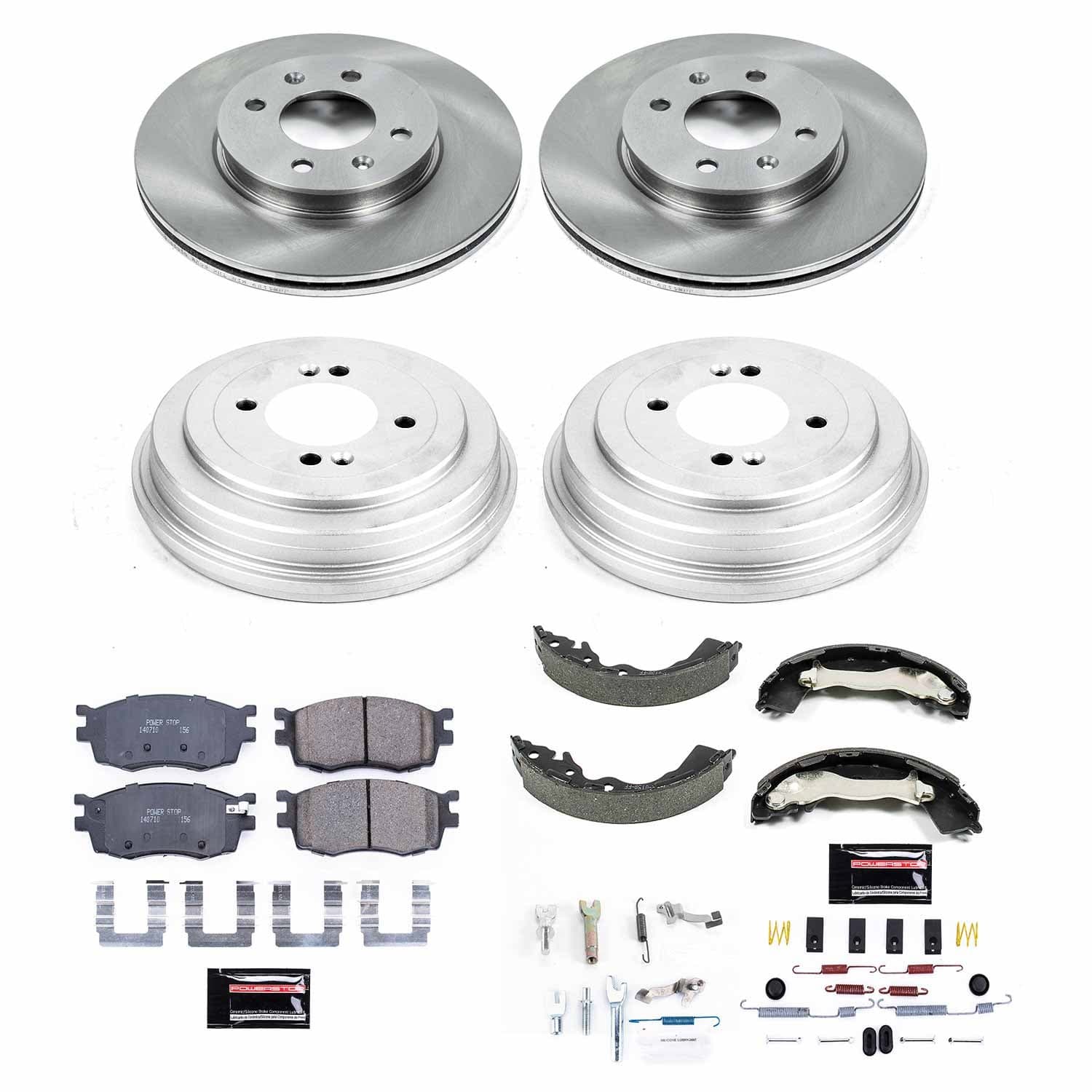 Power Stop - KOE15240DK - Complete Vehicle Disc/Drum Brake Kit image 1