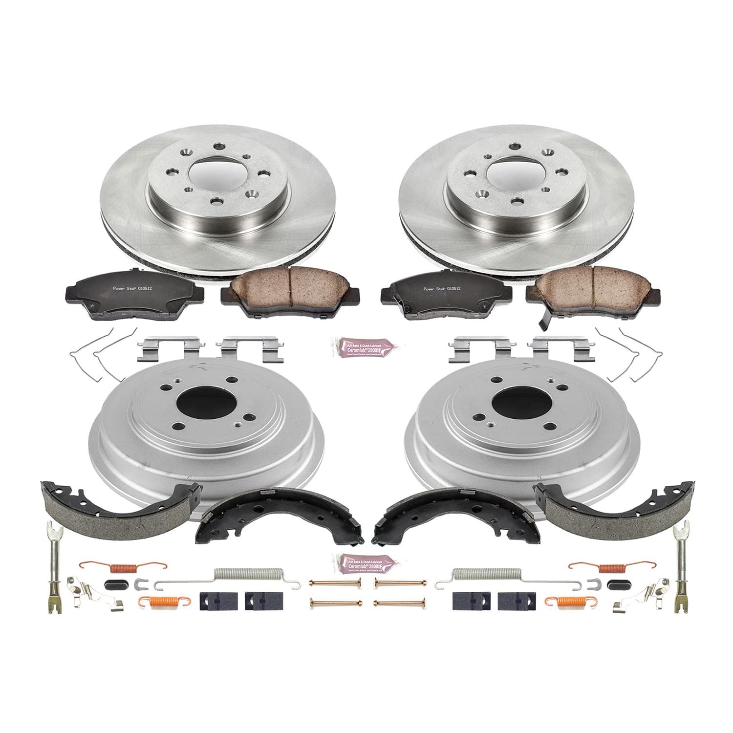 Power Stop - KOE15245DK - Complete Vehicle Disc/Drum Brake Kit image 1