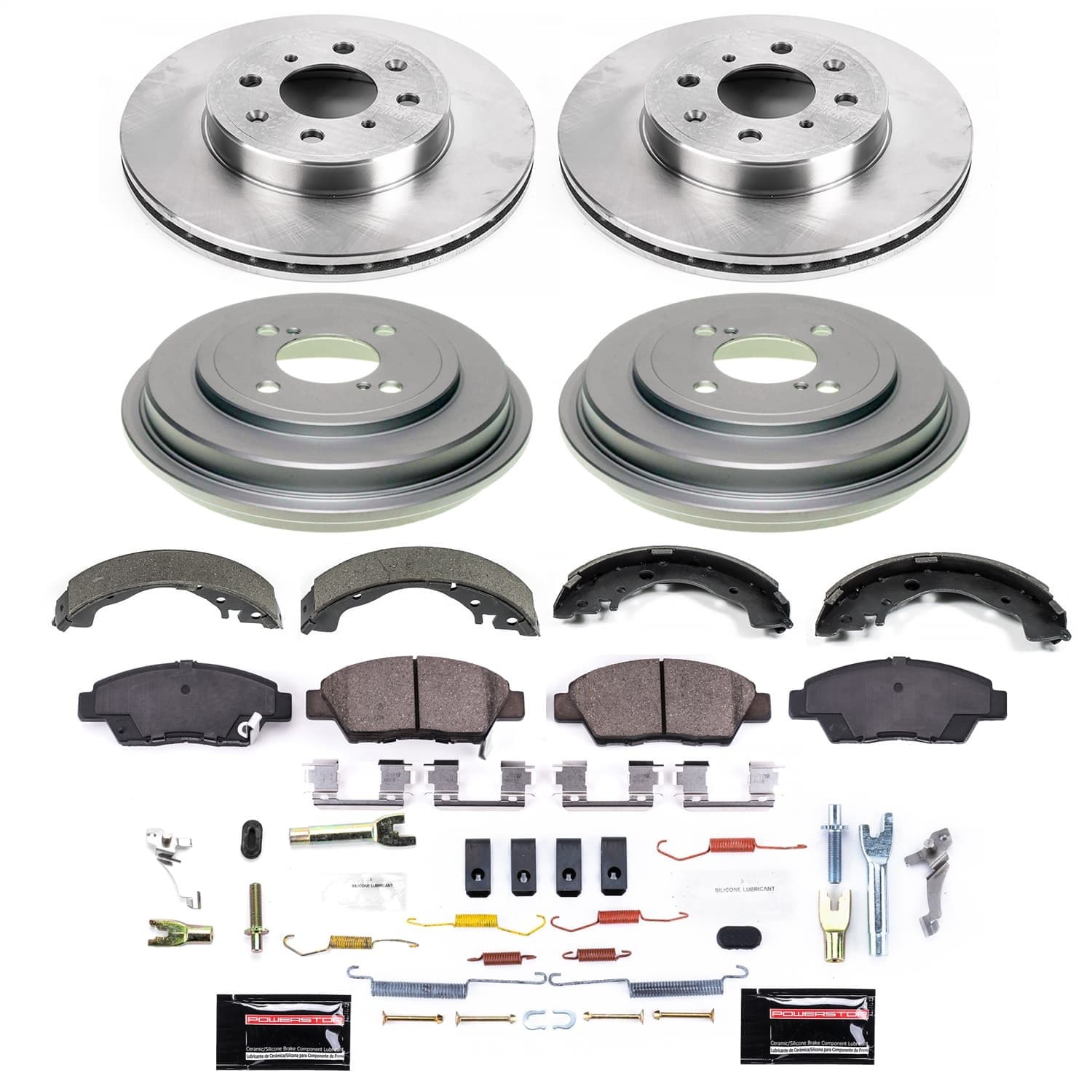 Power Stop - KOE15246DK - Complete Vehicle Disc/Drum Brake Kit image 1