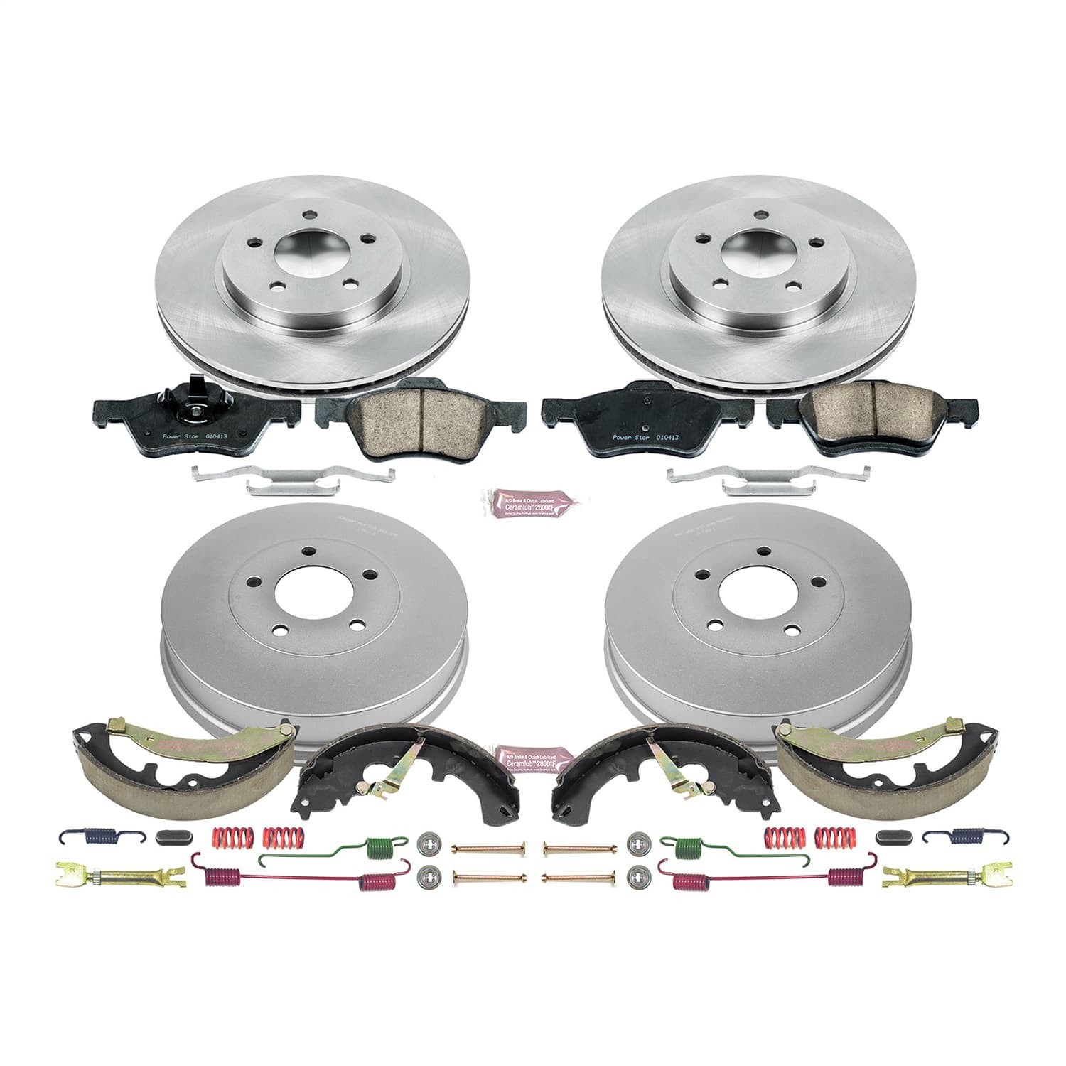 Power Stop - KOE15256DK - Complete Vehicle Disc/Drum Brake Kit image 1