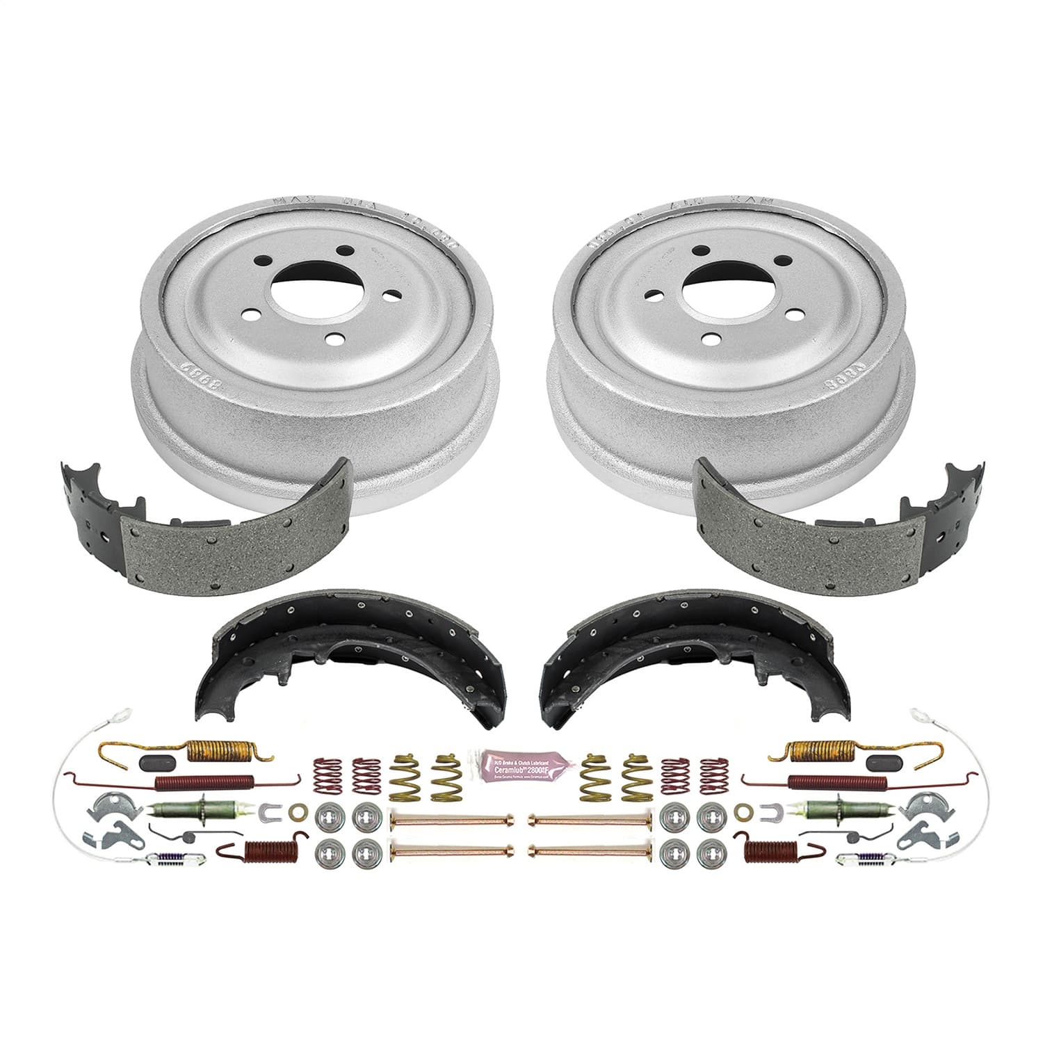 Power Stop - KOE15265DK - Rear - Drum Brake Shoe and Drum Kit image 1