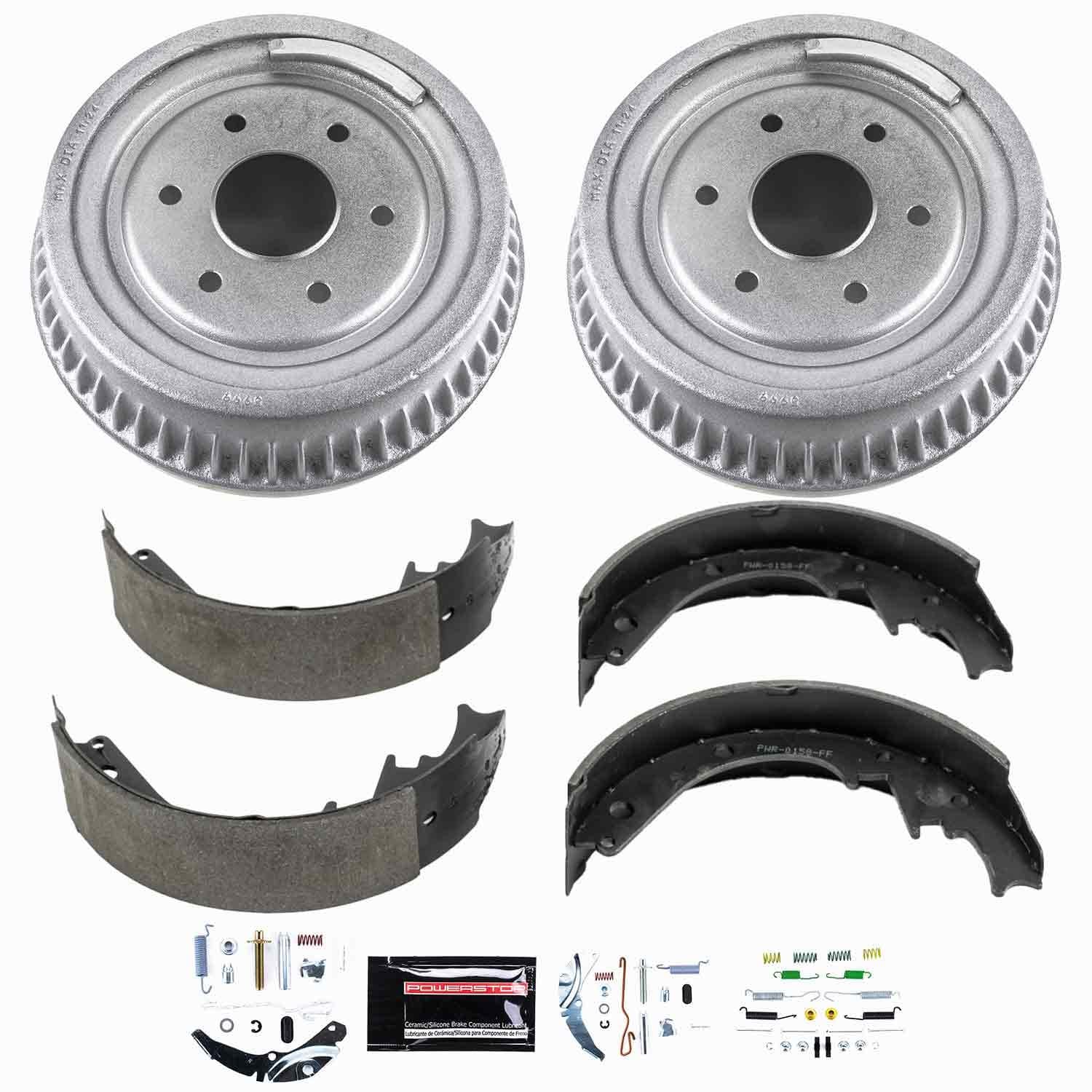 Power Stop - KOE15285DK - Rear - Drum Brake Shoe and Drum Kit image 1