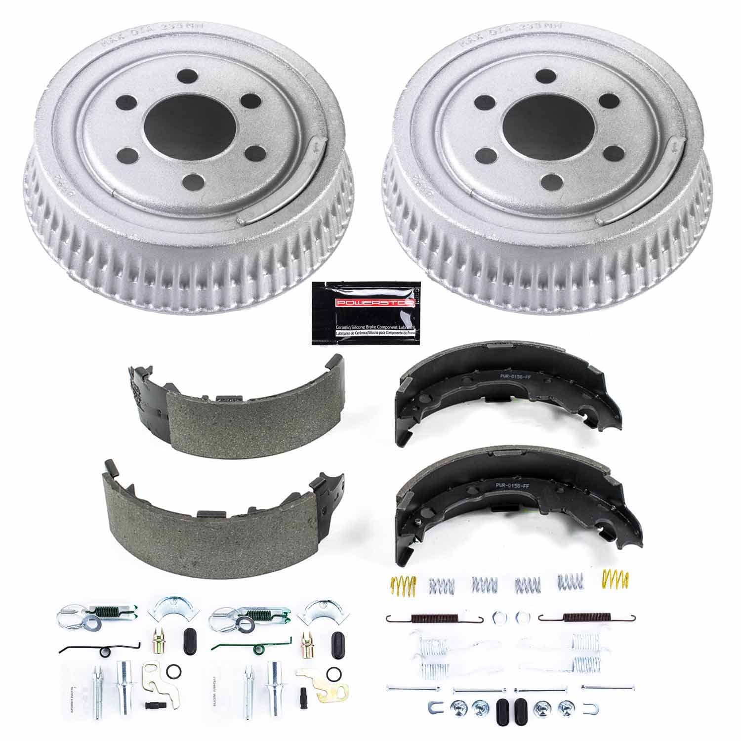 Power Stop - KOE15299DK - Rear - Drum Brake Shoe and Drum Kit image 1