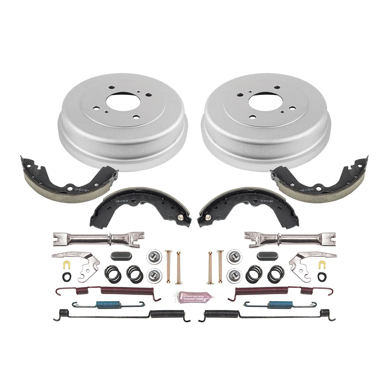 Power Stop - KOE15328DK - Rear - Drum Brake Shoe and Drum Kit image 1