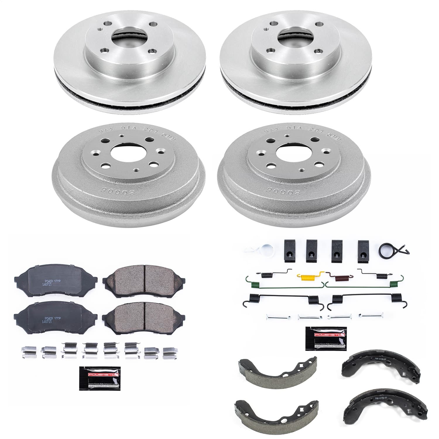 Power Stop - KOE15443DK - Complete Vehicle Disc/Drum Brake Kit image 1