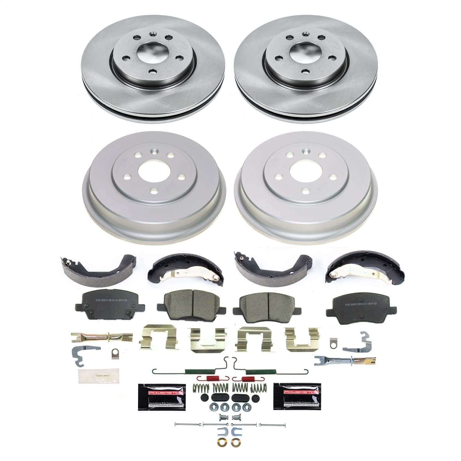 Power Stop - KOE15487DK - Complete Vehicle Disc/Drum Brake Kit image 1