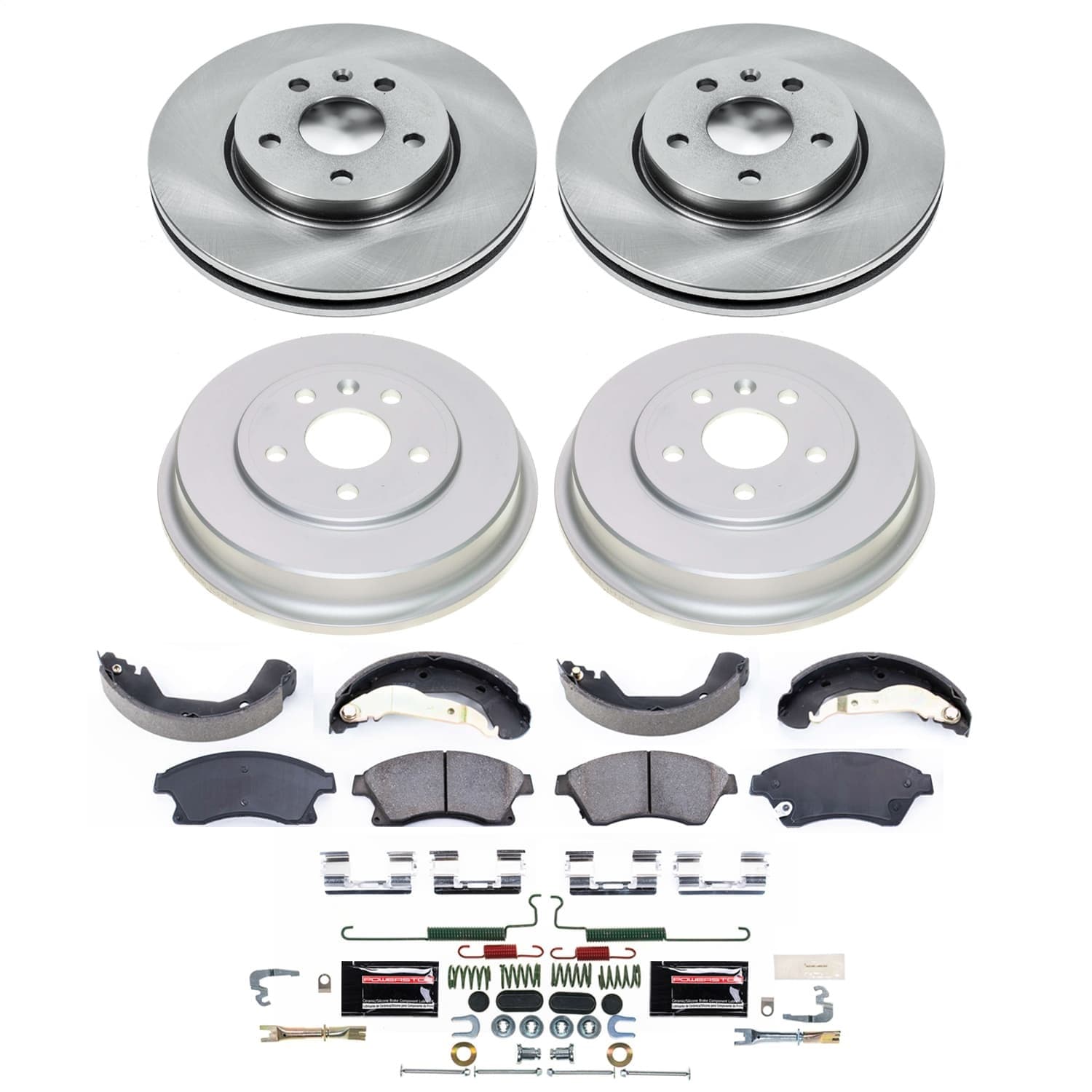 Power Stop - KOE15488DK - Complete Vehicle Disc/Drum Brake Kit image 1