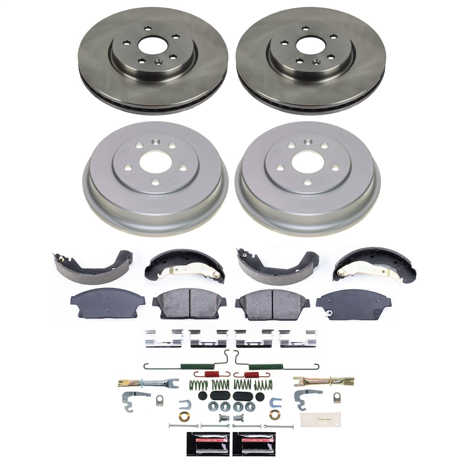 Power Stop - KOE15490DK - Complete Vehicle Disc/Drum Brake Kit image 1