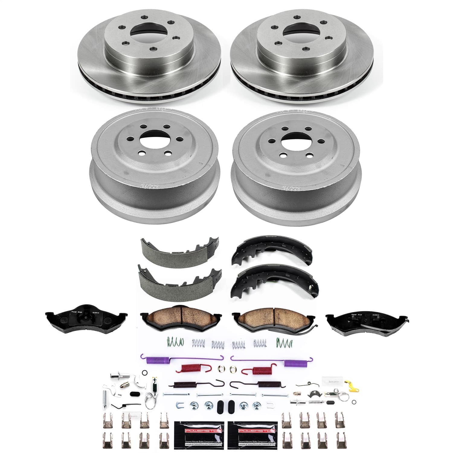 Power Stop - KOE15540DK - Complete Vehicle Disc/Drum Brake Kit image 1