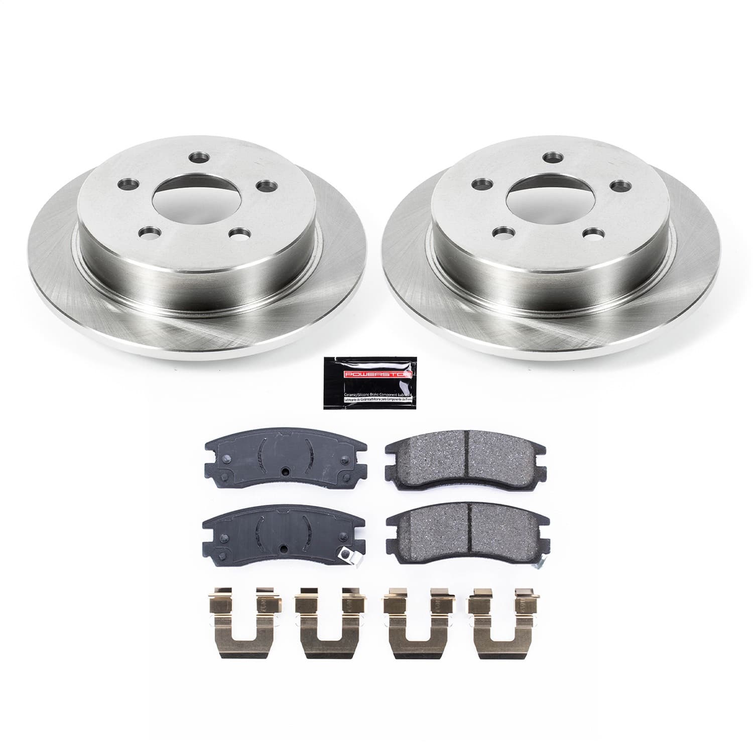 Power Stop - KOE1558 - Rear - Disc Brake Pad and Rotor Kit image 1