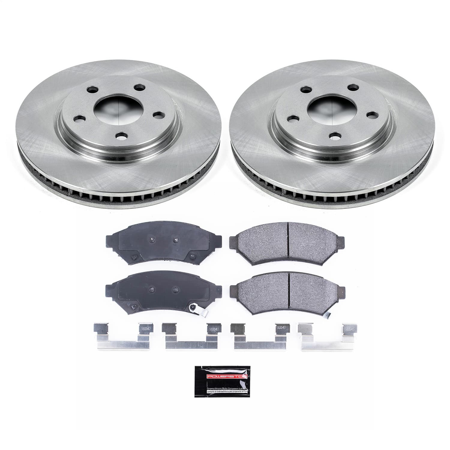 Power Stop - KOE1588 - Front - Disc Brake Pad and Rotor Kit image 1